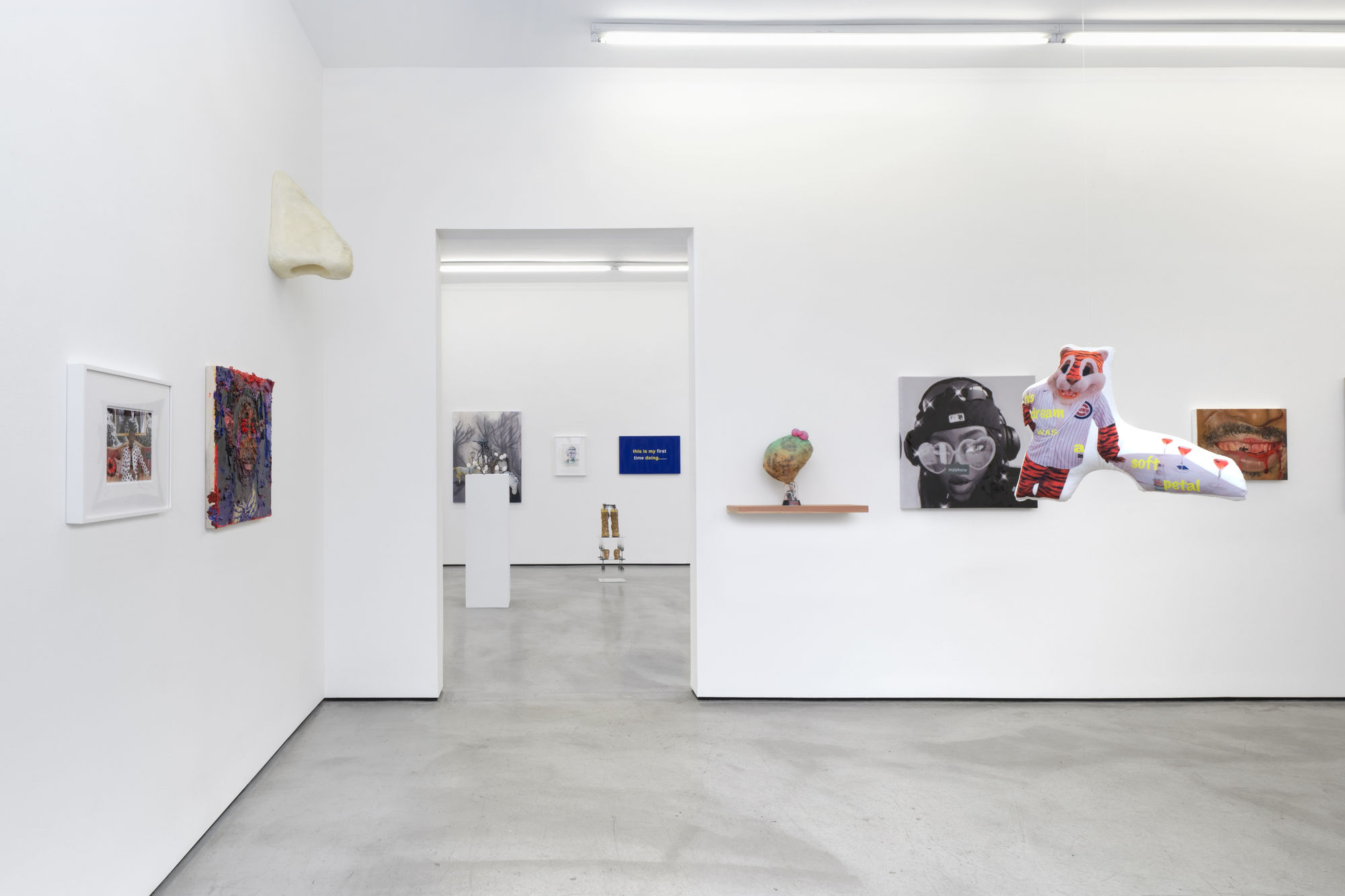 Installation view of Monsieur Zohore: MZ.25 (My Condolences) at M+B, 2023