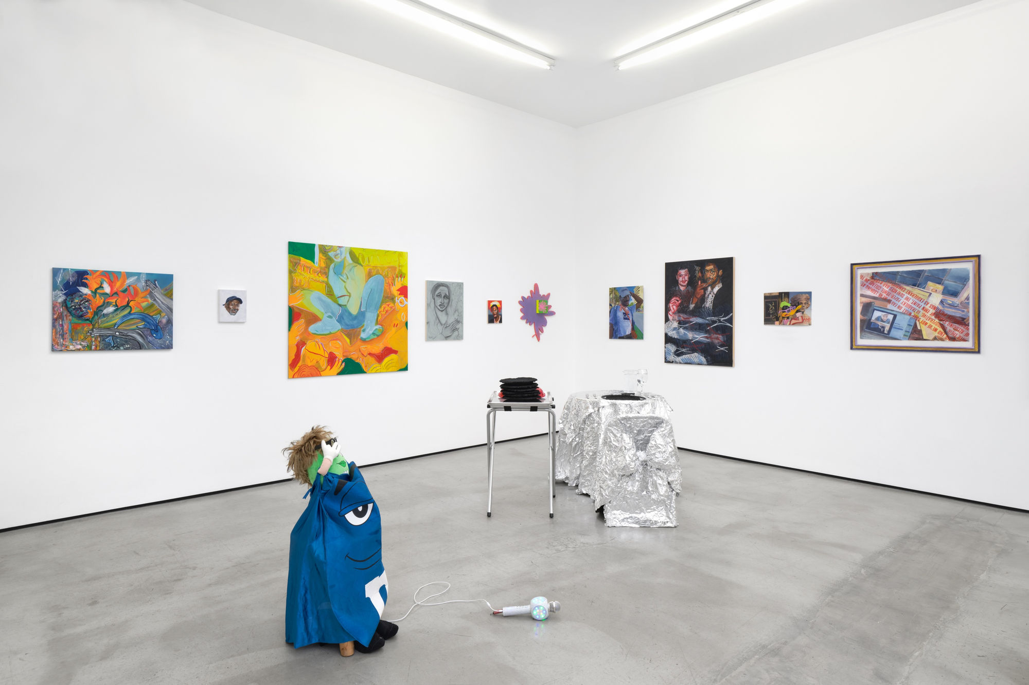 Installation view of Monsieur Zohore: MZ.25 (My Condolences) at M+B, 2023