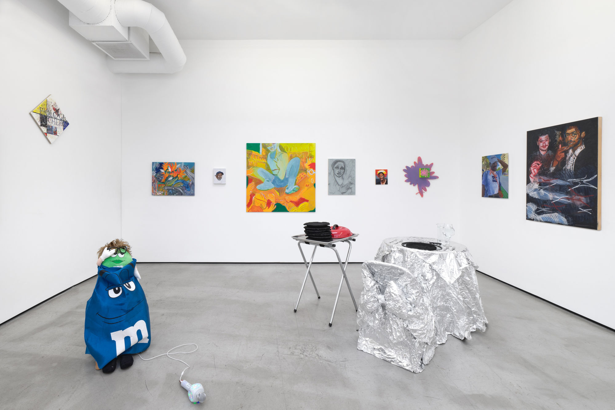 Installation view of Monsieur Zohore: MZ.25 (My Condolences) at M+B, 2023