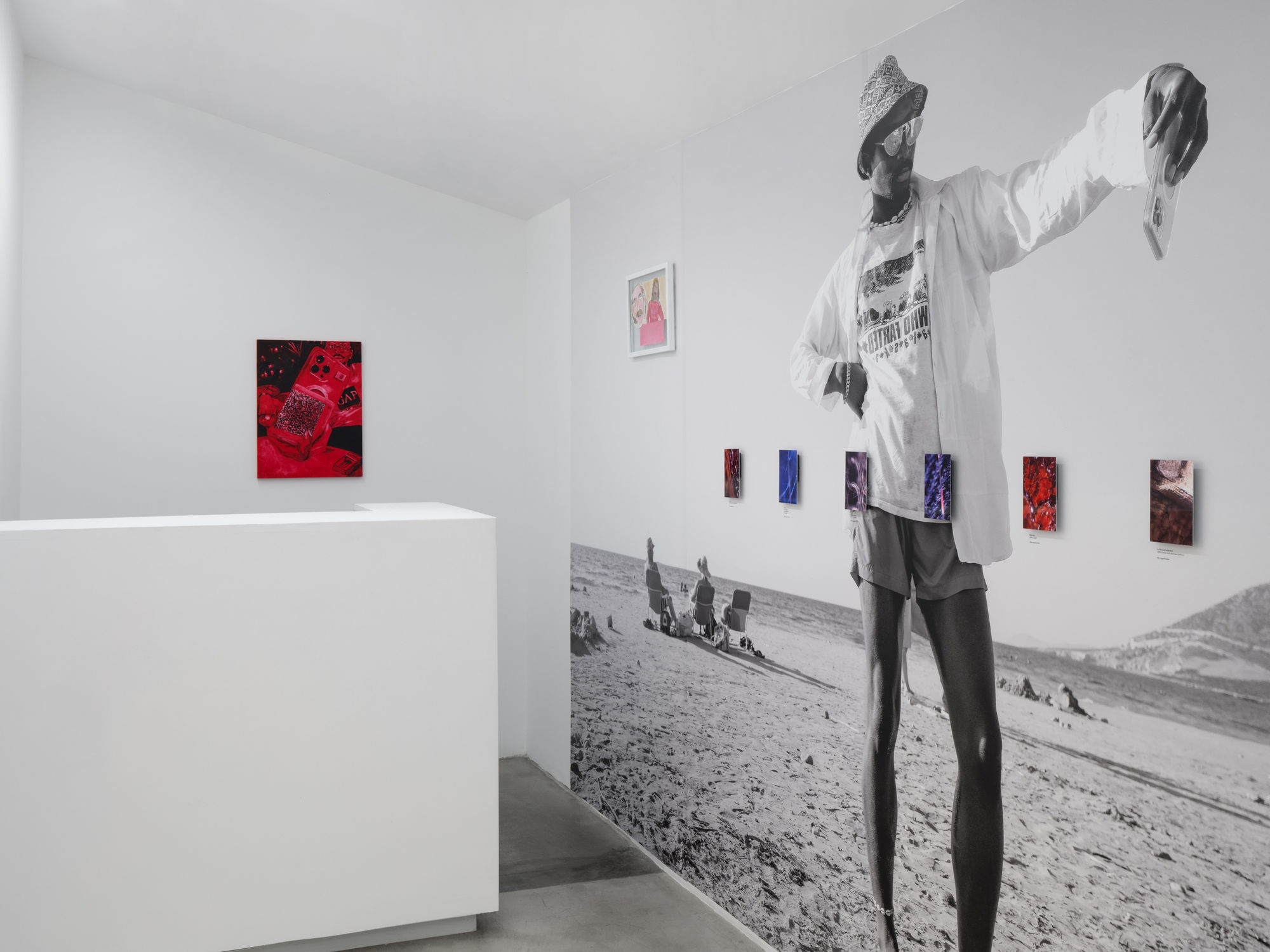 Installation view of Monsieur Zohore: MZ.25 (My Condolences) at M+B, 2023