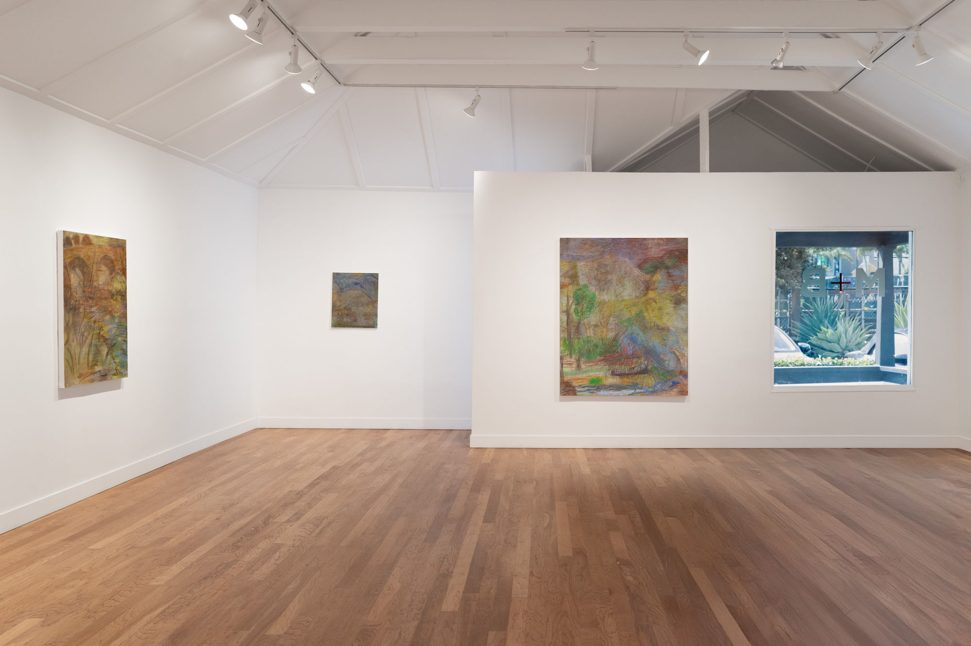 Installation view of Eric Dwight Hancock: By and By and By, M+B, Los Angeles, 2024