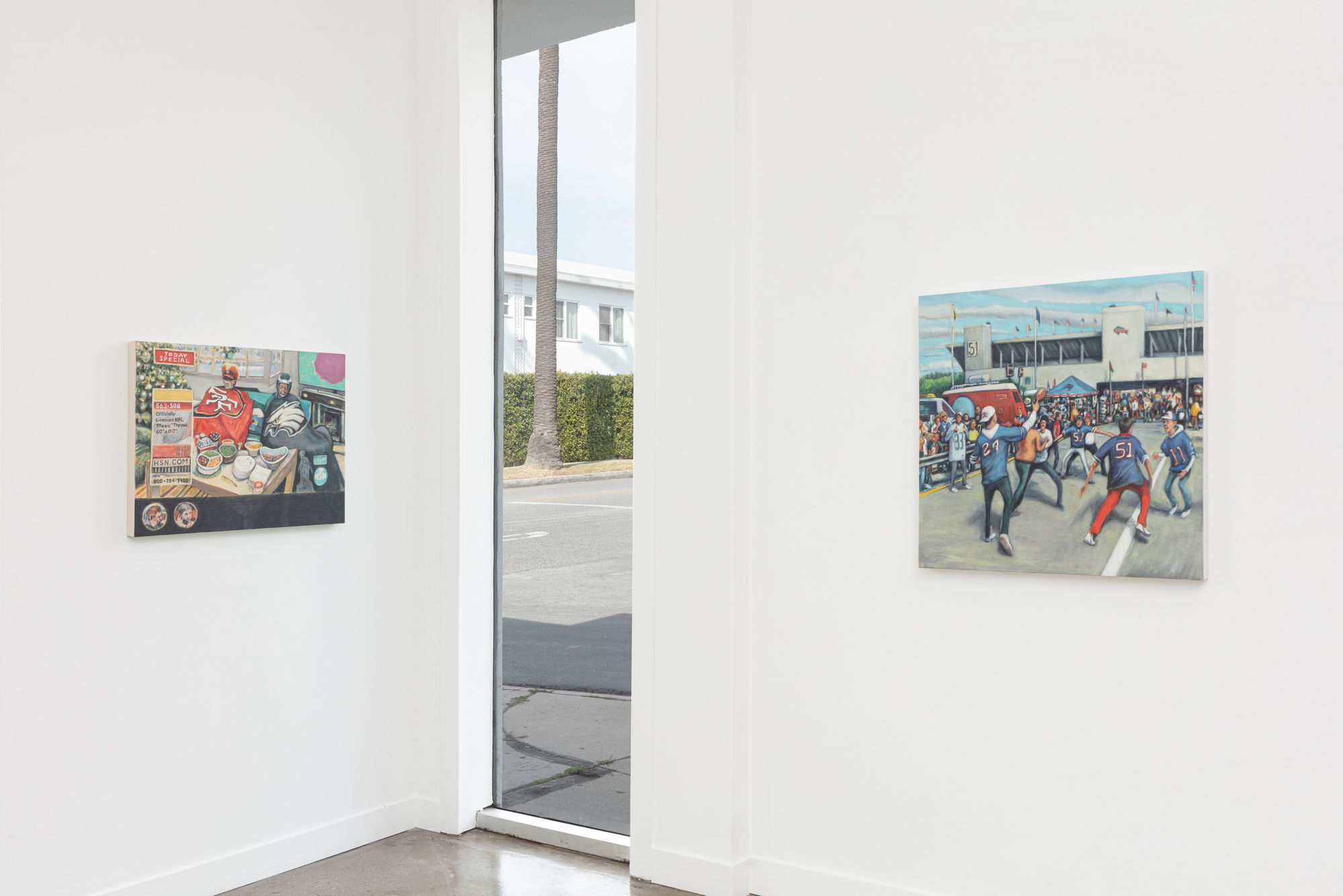 Installation view of Rob Thom: Fumbly Punts, M+B Doheny, 2023