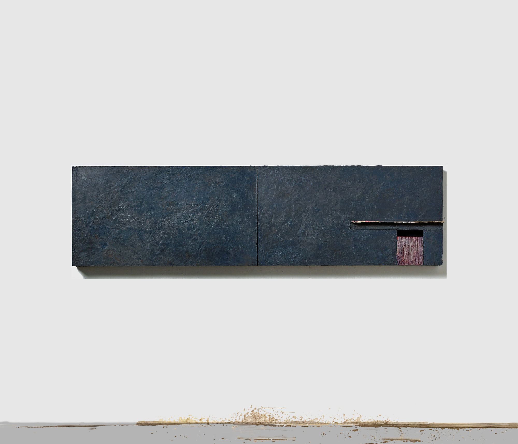 Brian Dickerson Cairn - Night Walk, 2018 oil paint on wood board 16 x 64 x 4 inches