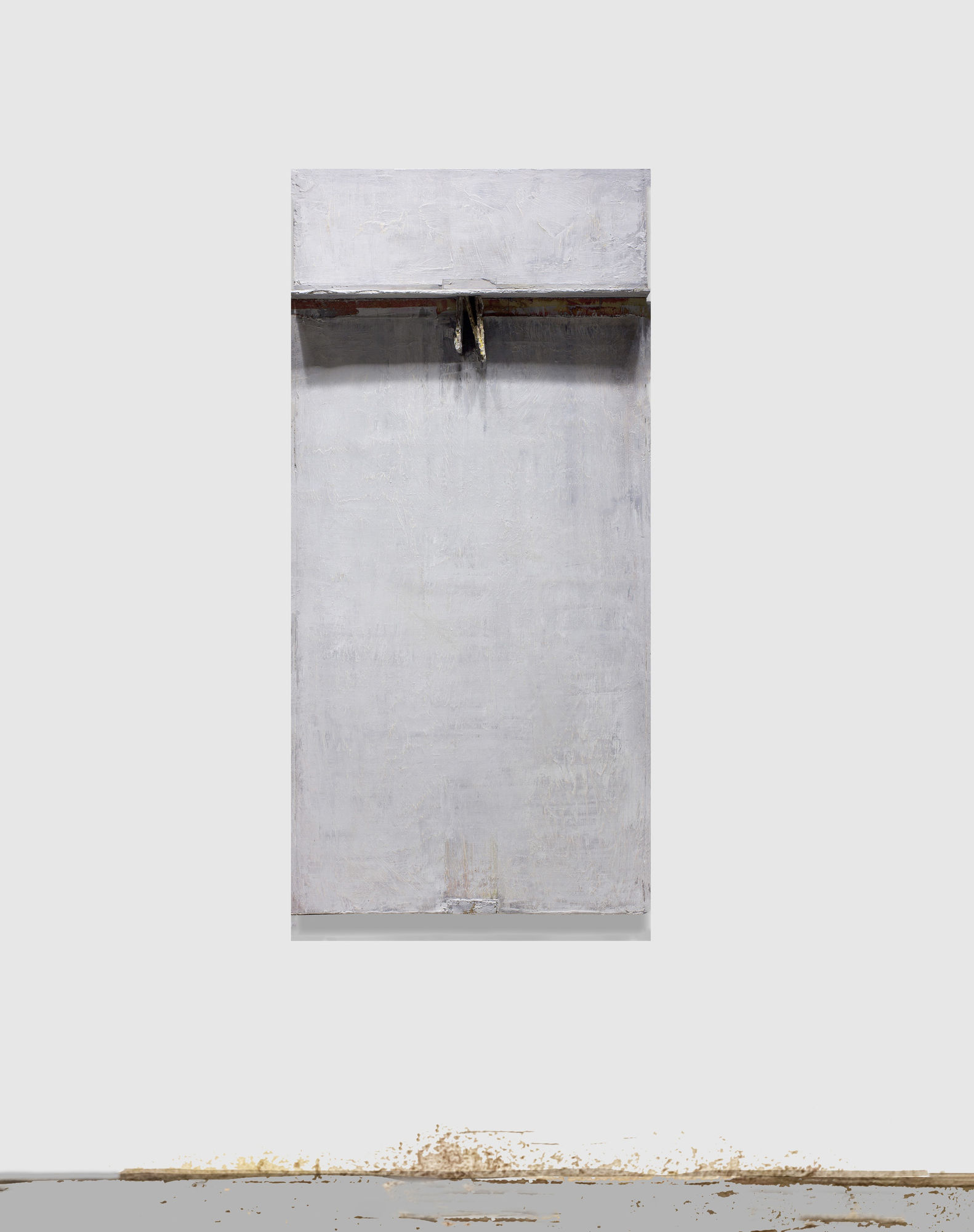 Brian Dickerson Raft, 2022 -23 oil paint on wood board 72 x 50x 6 inches