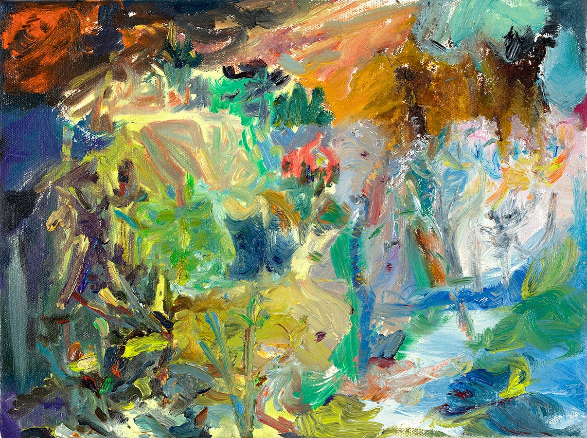 Darkling Plain © Ashley Garrett 2017 oil on canvas 9"X12"