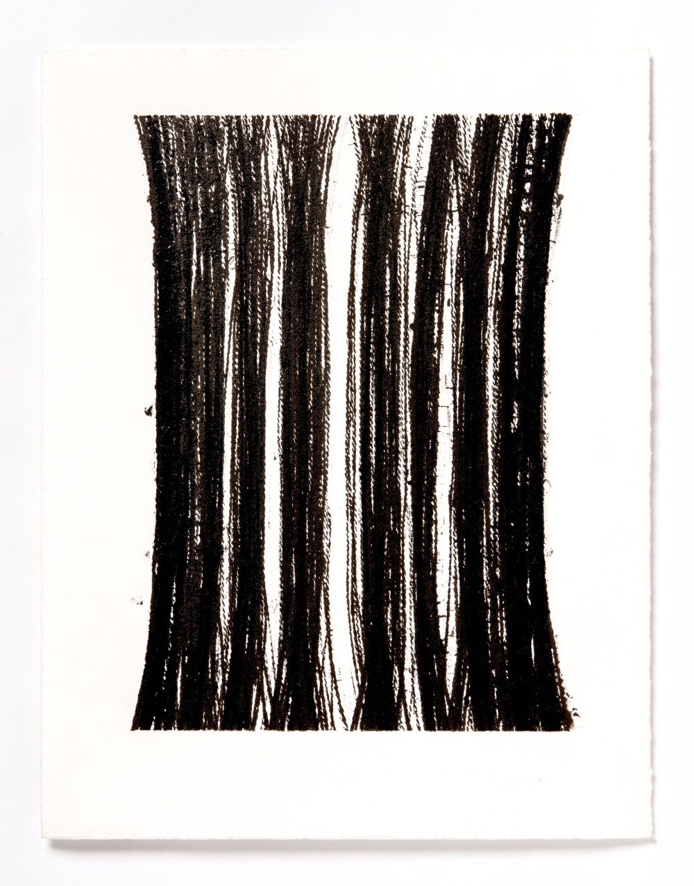 Lynne Tobin Pillar series #9 2020 ink on paper 15”H x 11.5”W | 38 cmx 29.25 cm