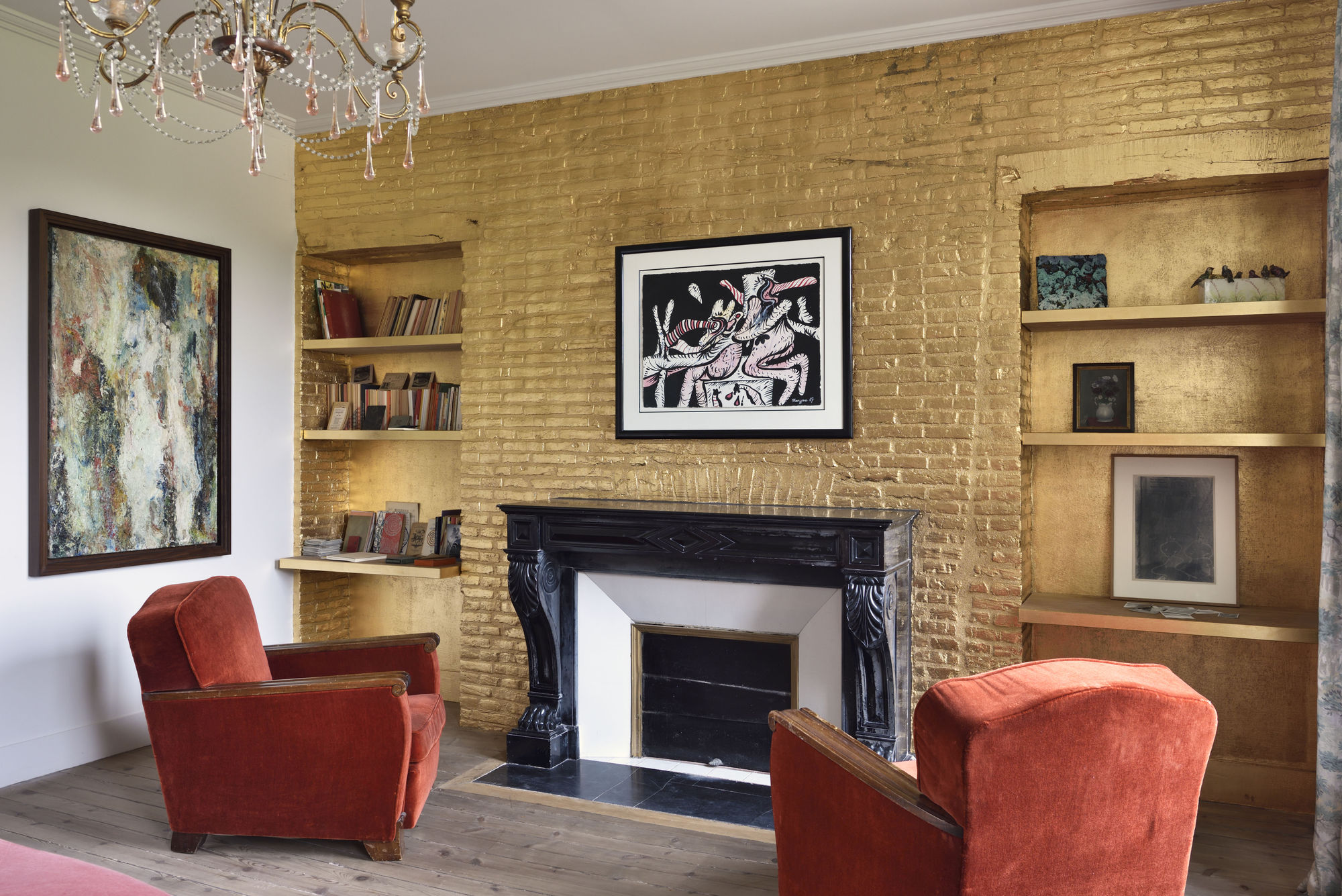 La Chambre du P&egrave;re UBU, 1er &eacute;tage du Ch&acirc;teau de La R&eacute;sidence I Le Tremblay, &copy; Photo : Rebecca Fanuele.