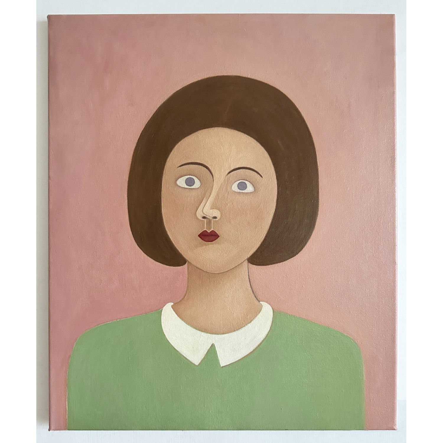 YY Chan. Brigitte, 2024. Oil on canvas, 60 x 50 cm.