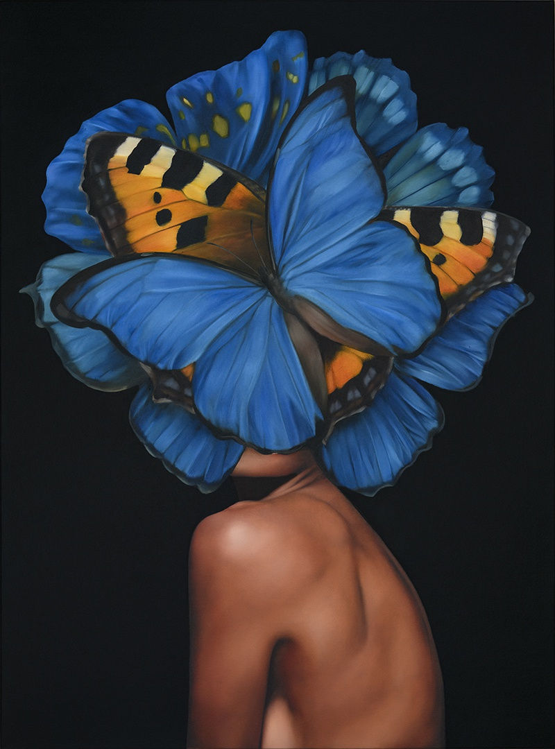 Amy Judd, Morpho beautiful shape shifter, 2024