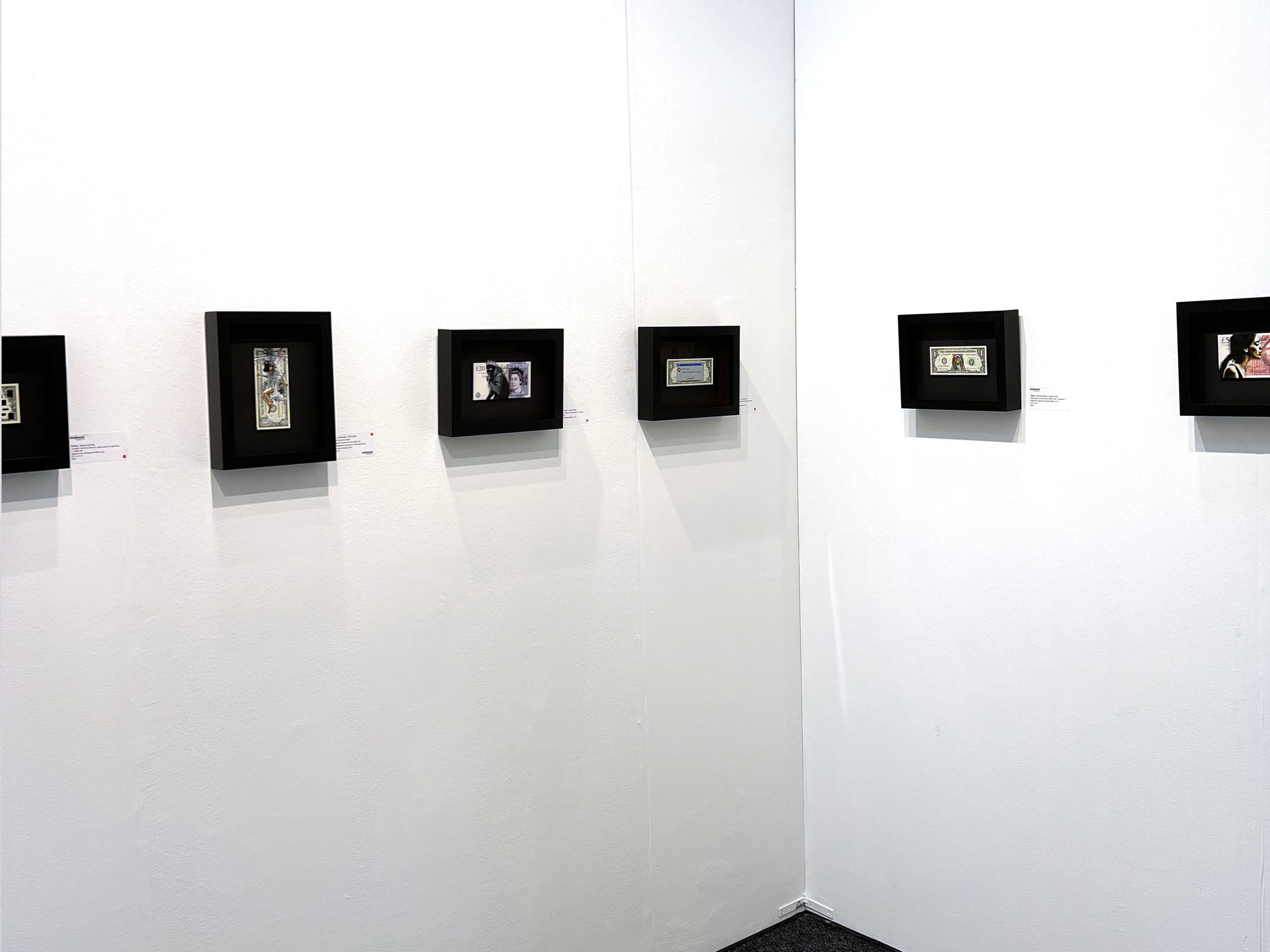 Installation image from Penny's booth at Art on Paper