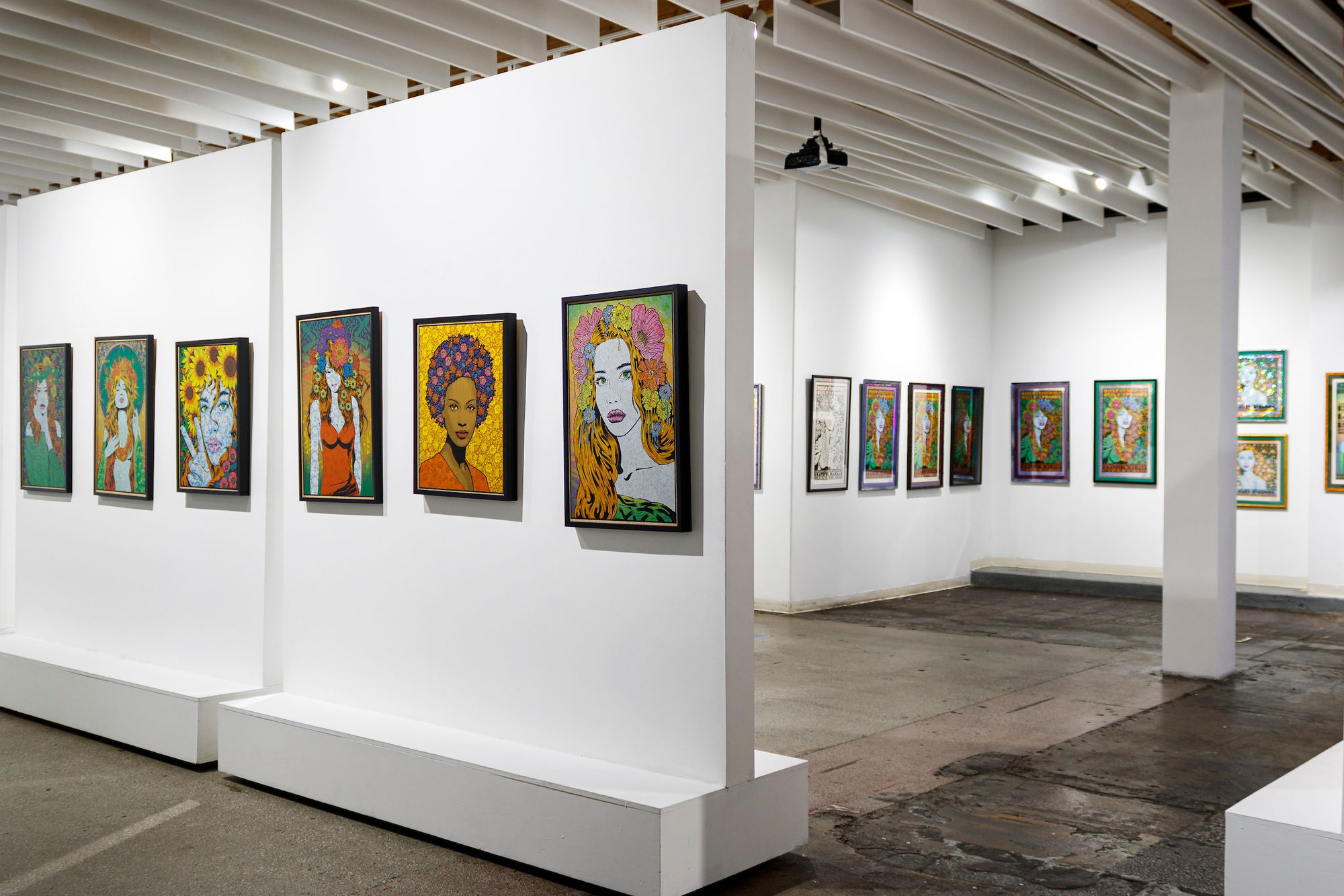 Installation view from Chuck Sperry's Idyllion solo exhibition on view at Mirus Gallery Denver, October 2022.