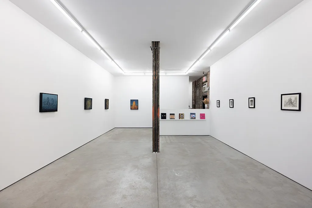 installation shot of David Welker exhibition