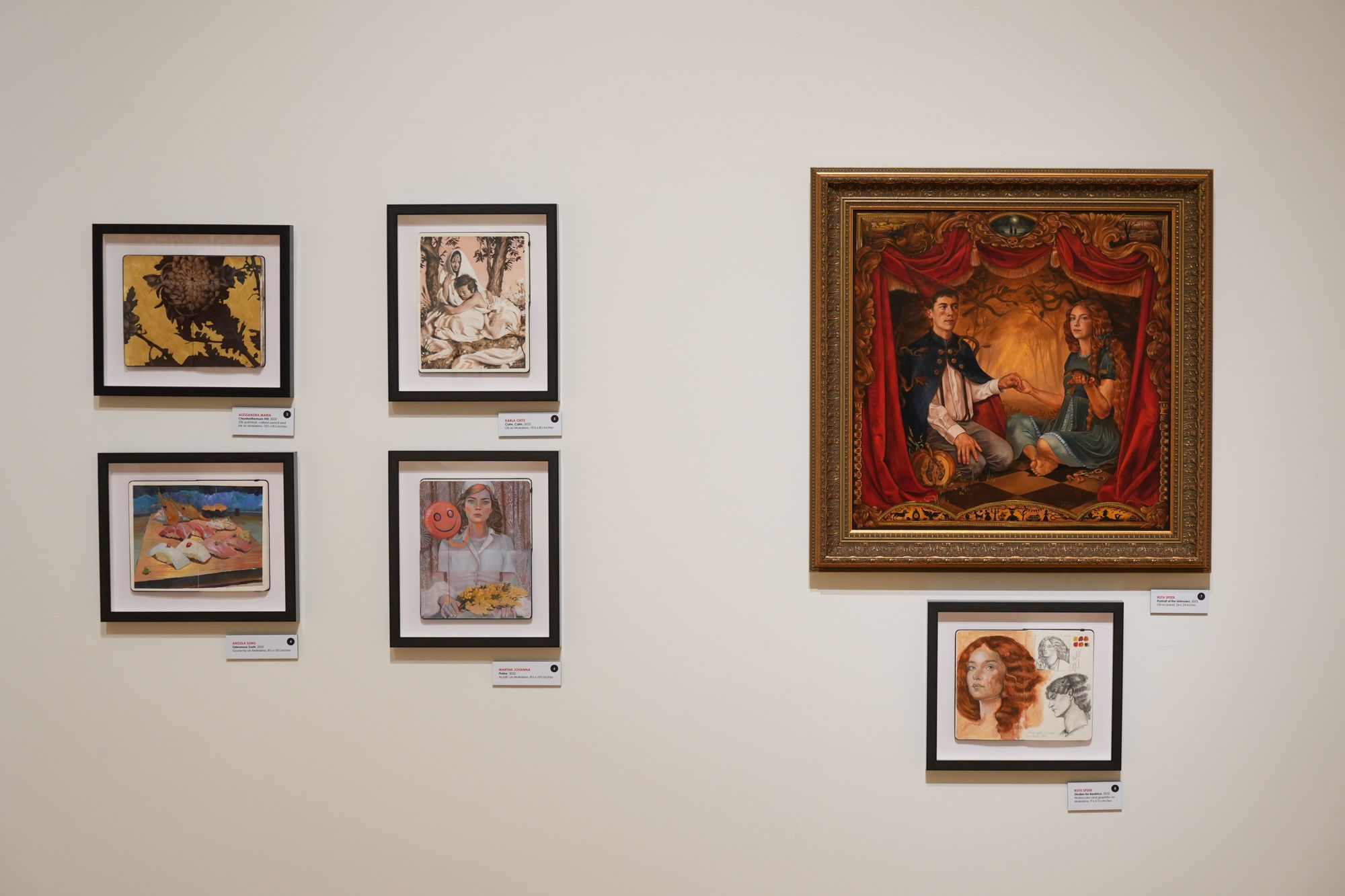 Installation view from the Moleskine Project art exhibition at the Mesa Arts Museum