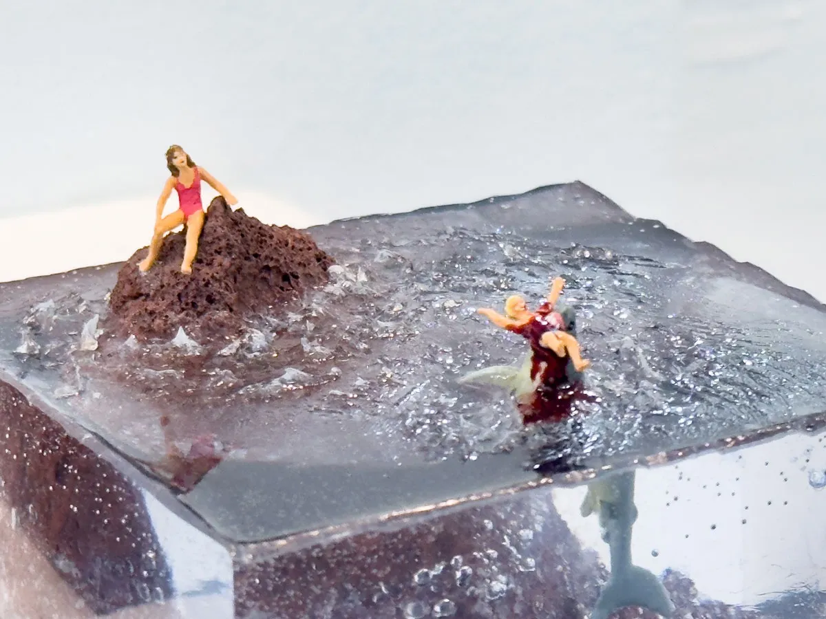 Installation view of the 2025 JAWS art show hosted by Harman Projects and CODA. Featuring an artwork by Abigail Goldman.