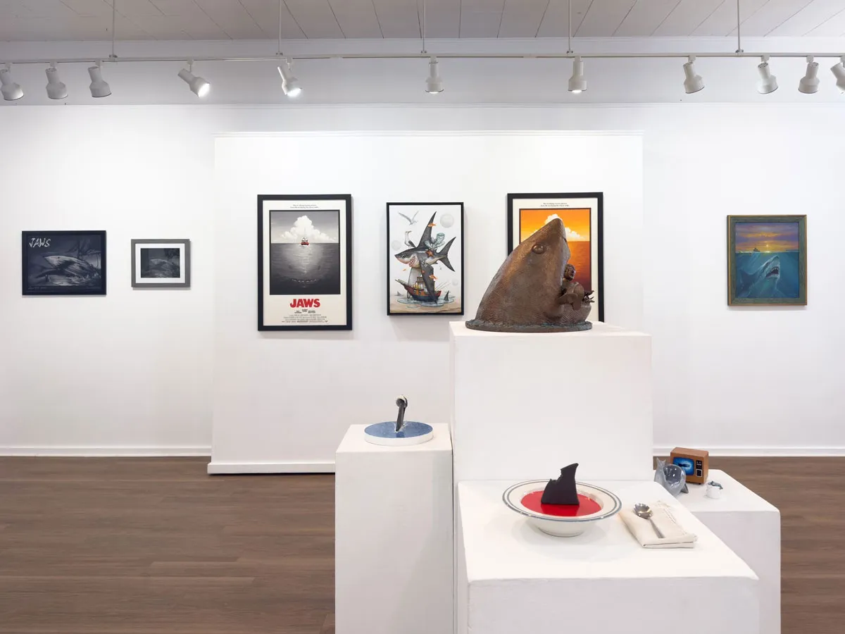 Installation view of the 2025 JAWS art show hosted by Harman Projects and CODA.