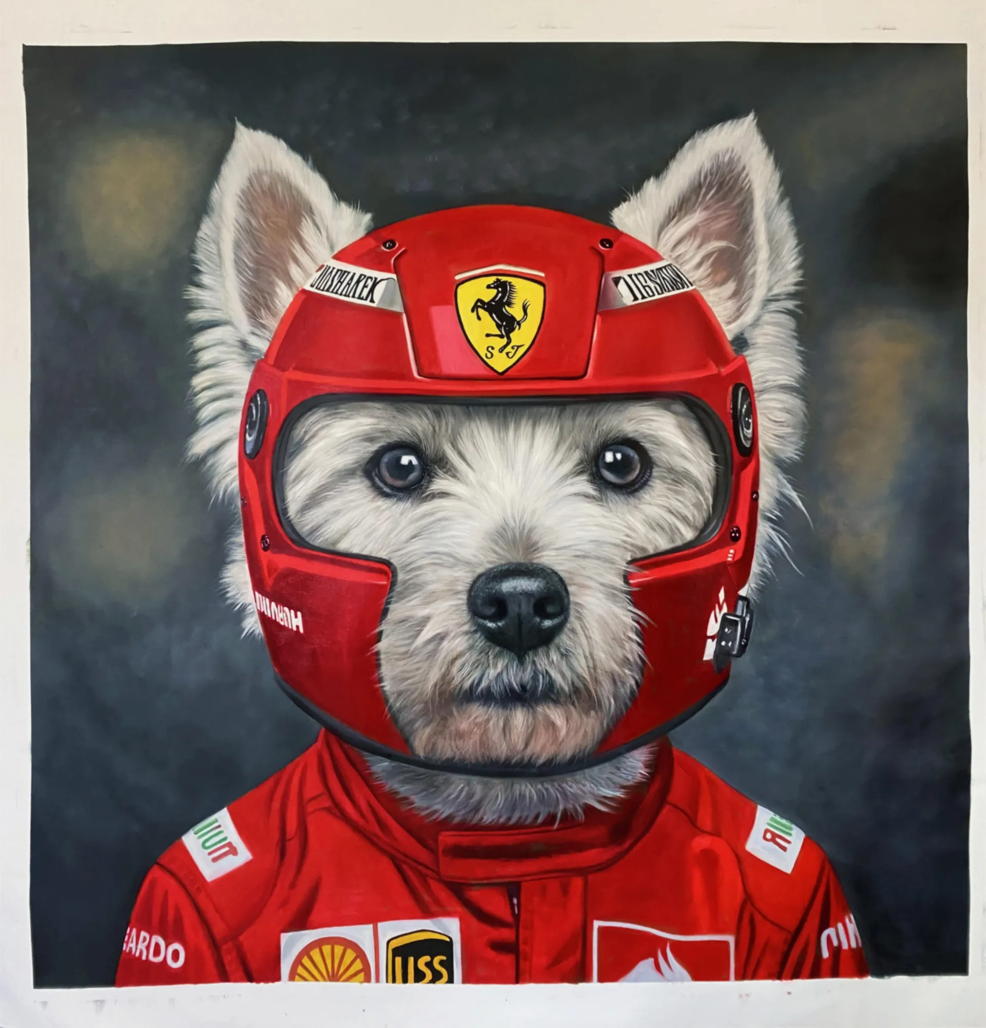 "The F1 Scuderia Westie Racing Terrier" (2025) - $5,000