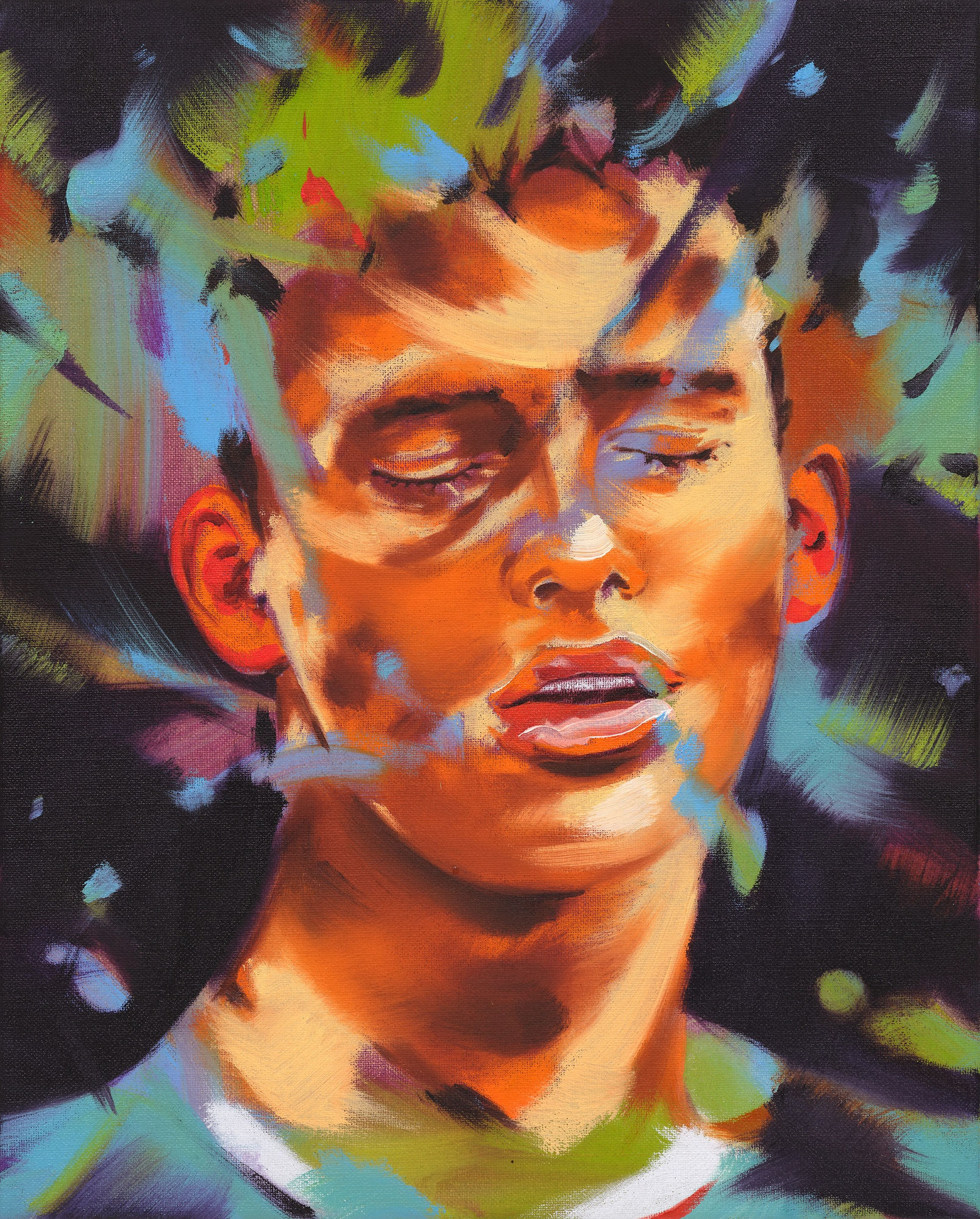 Norbert Bisky, Doze, 2024, Oil on canvas, 50 x 40 cm