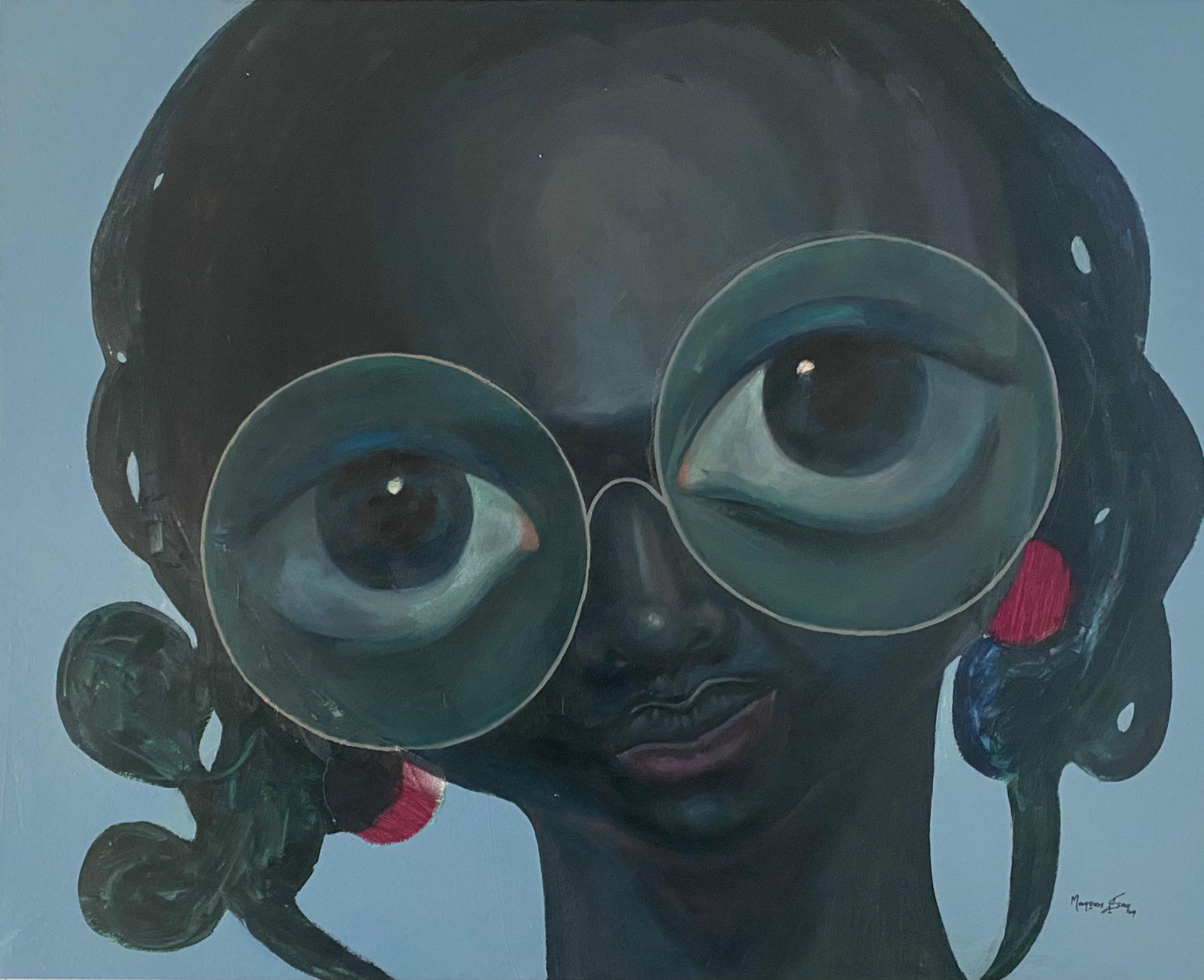 Esan Mayowa Olurounbi (The Bearer) Oil & Acrylic on Canvas 123x160 cm