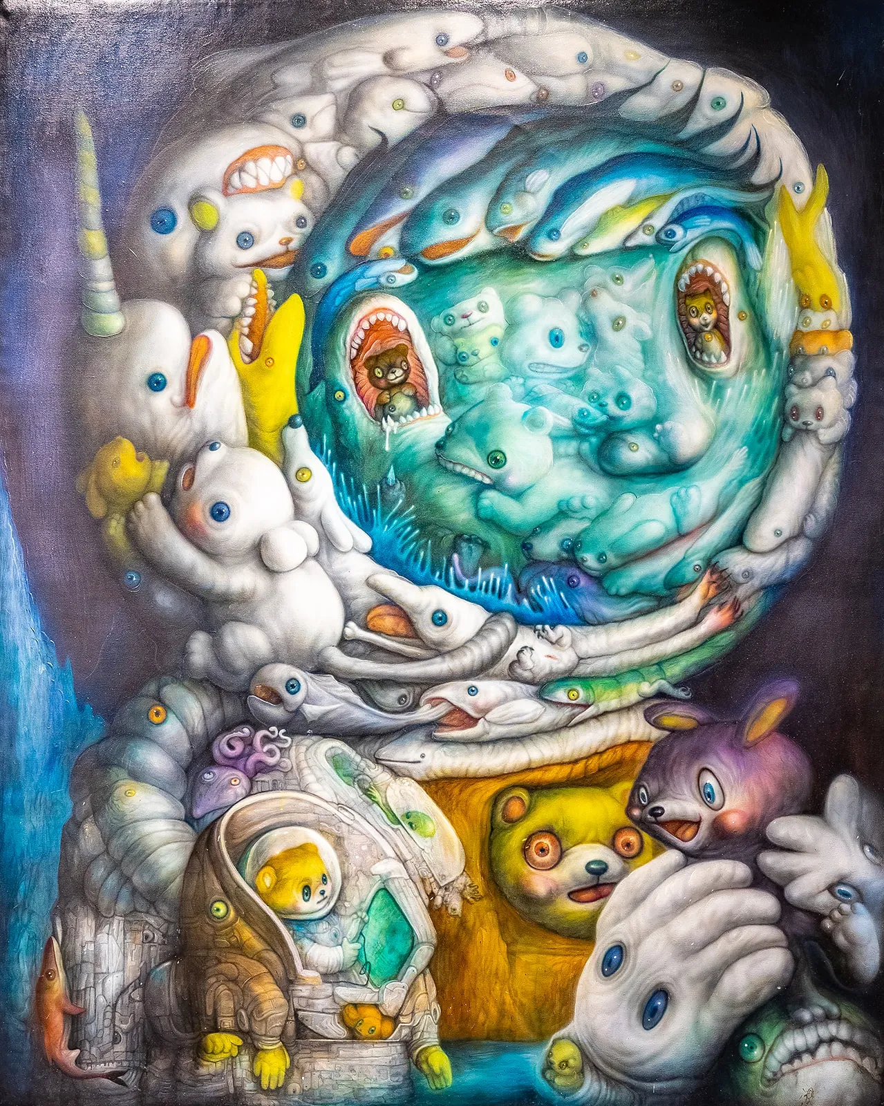 Froilan Calayag Anti-Fear Suit Oil on Canvas 60x48 in