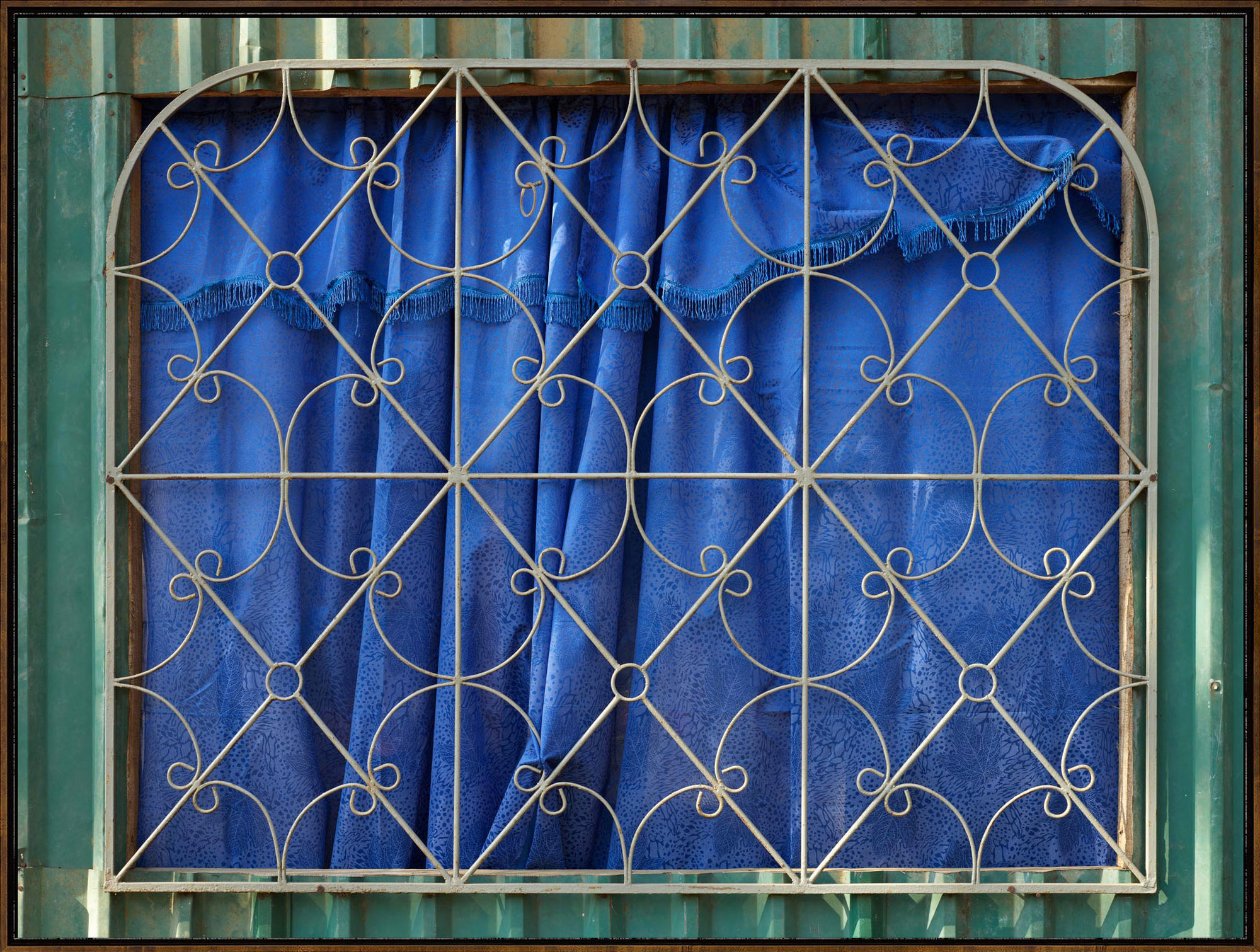 Blue Curtain, 2019, Archival Pigment Print, Dimensions Variable