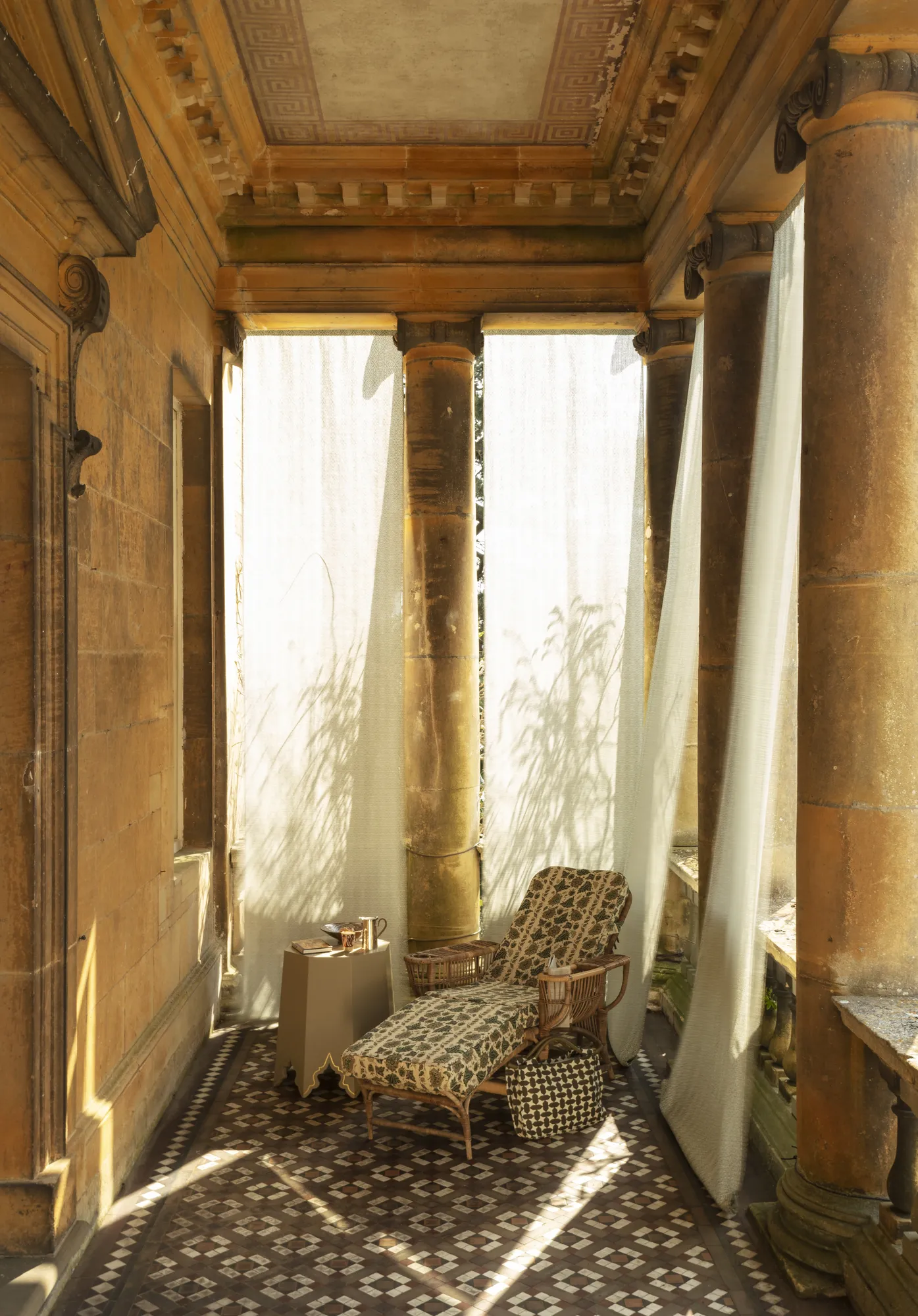 Lulu Lytle of Soane Britain invited me to analyse an antique Egyptian tent panel. This conversation led to an exciting collaboration, resulting in a unique geometric design being developed exclusively for Soane. The pattern, titled Rumi , is now available at Soane. Image Courtsey of Soane Britain.