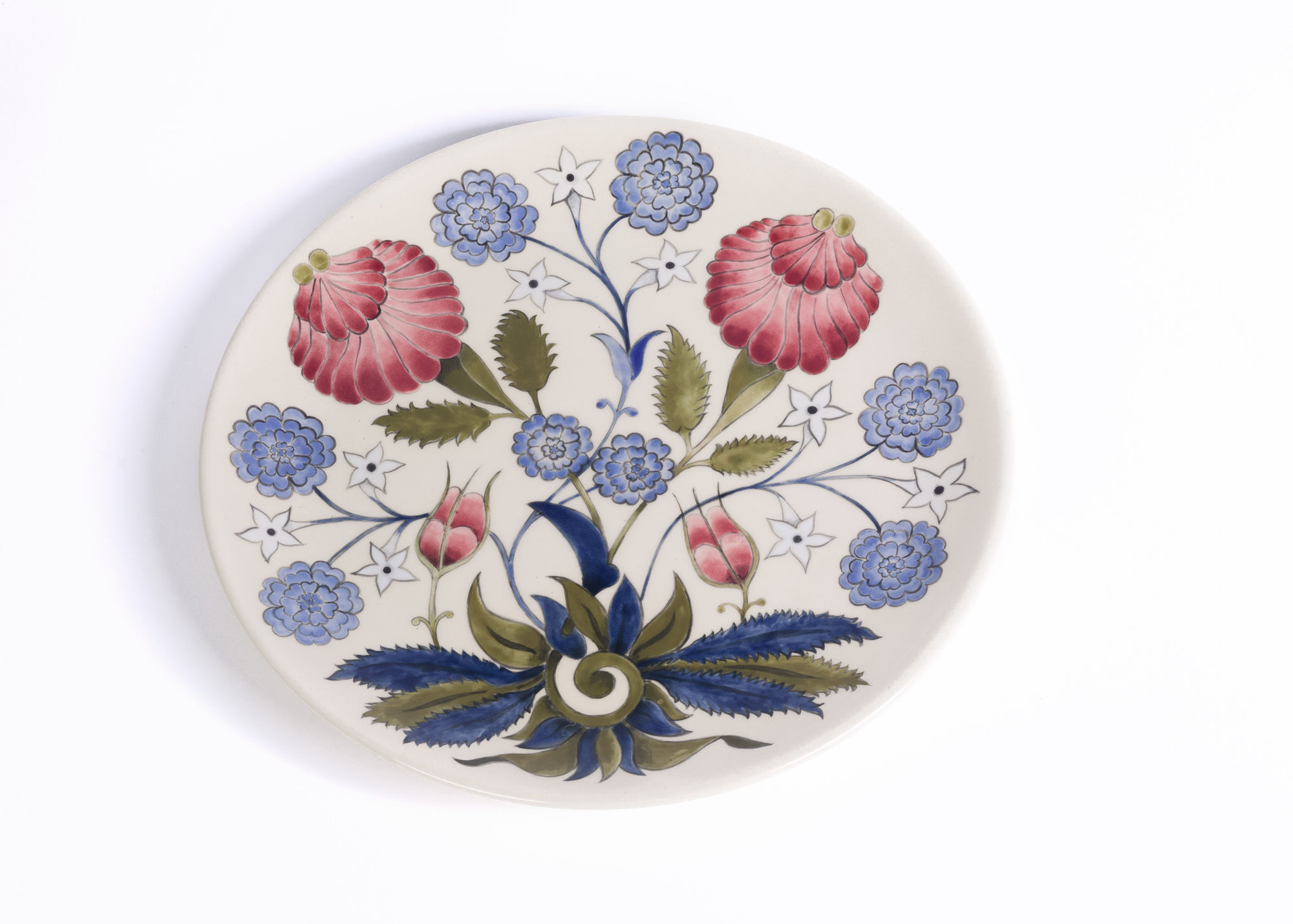 Flowers of Damascus, ceramic plate, 28cm, 2018.