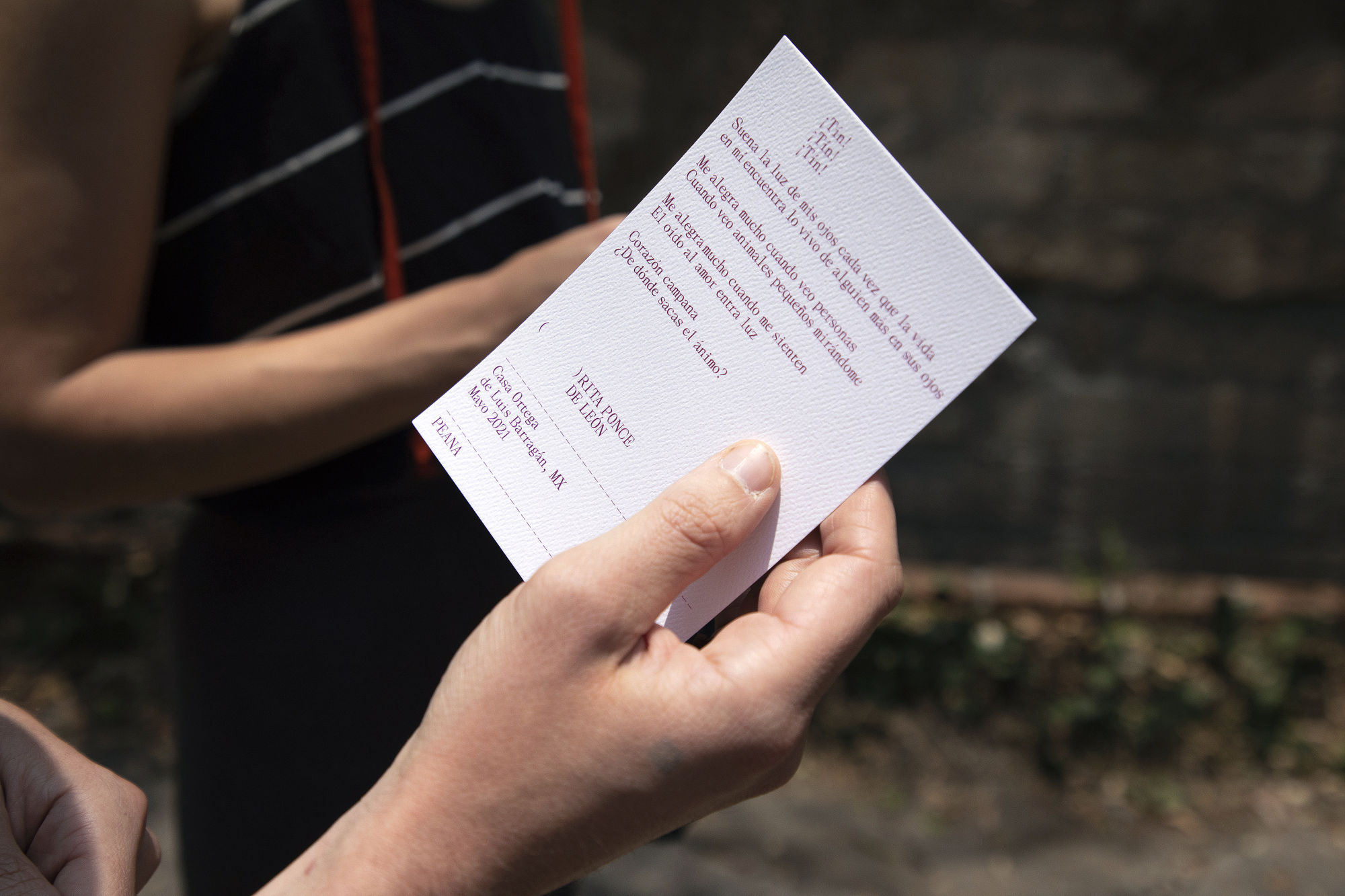 ¡Me alegra mucho cuando veo personas!