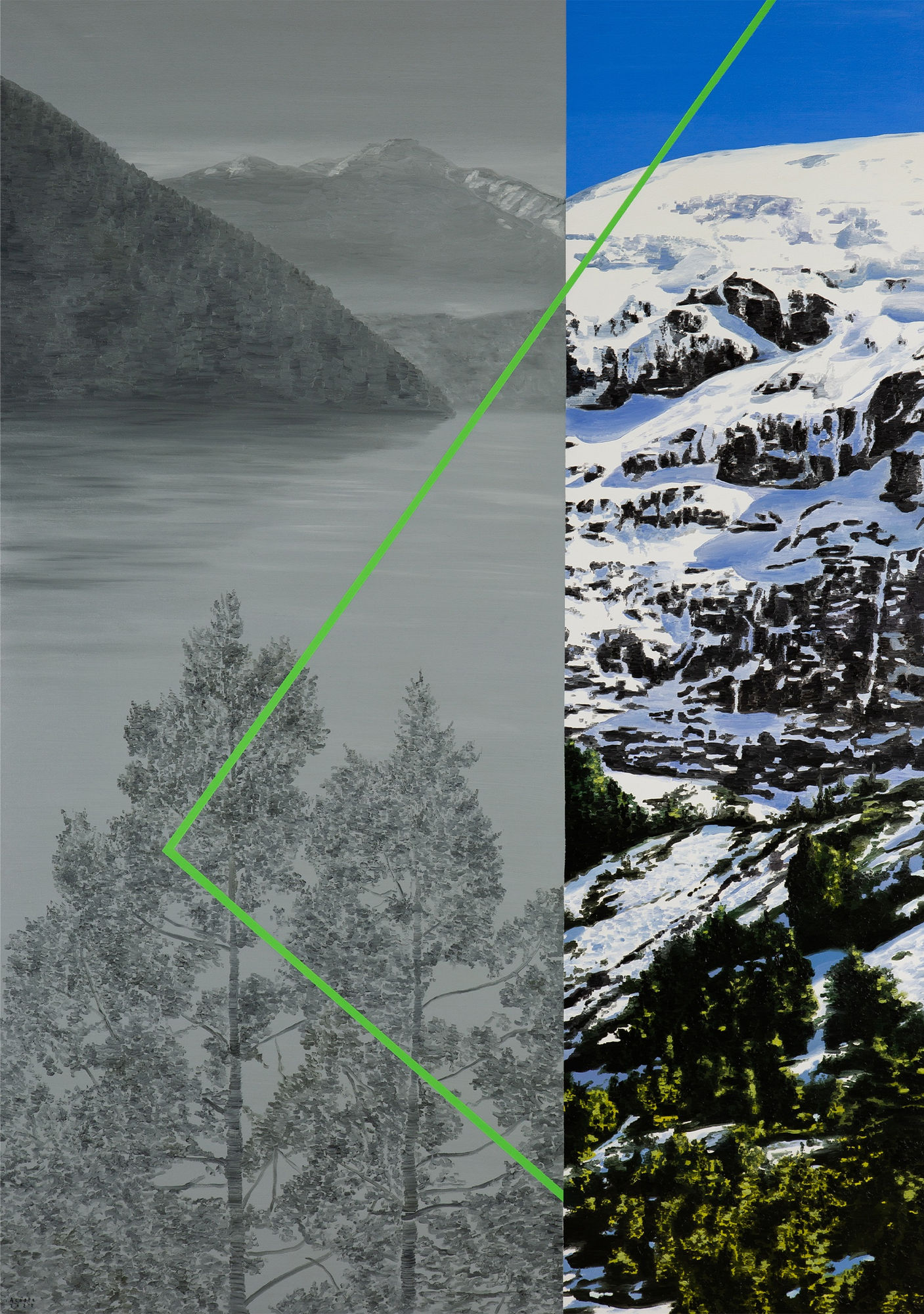 Marcos Acosta Rejected Signal II, 2022 Oil on canvas 66 7/8 x 47 1/4 in 170 x 120 cm