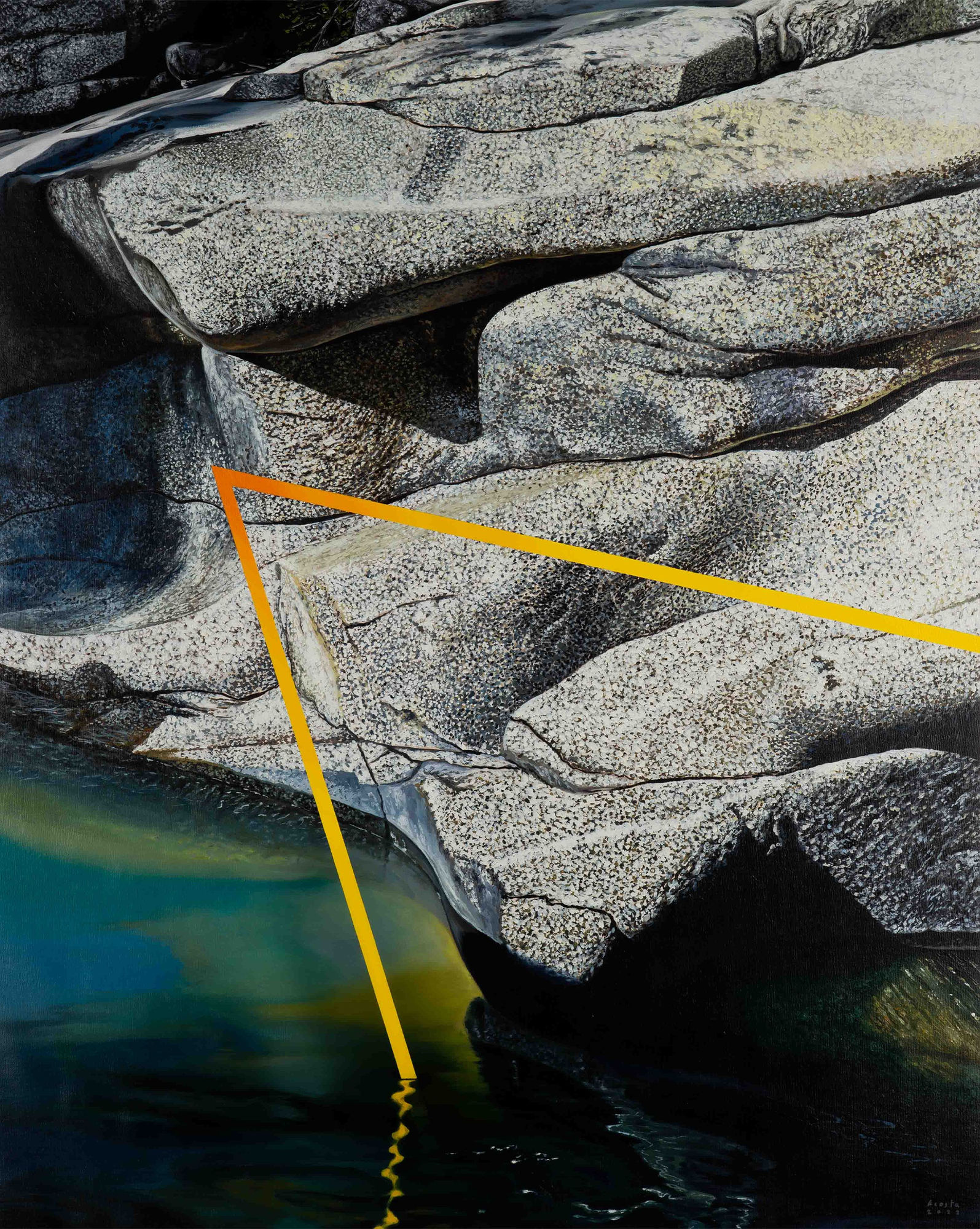 Marcos Acosta Shout, 2022 Oil on canvas 37 3/8 x 29 7/8 in 95 x 76 cm