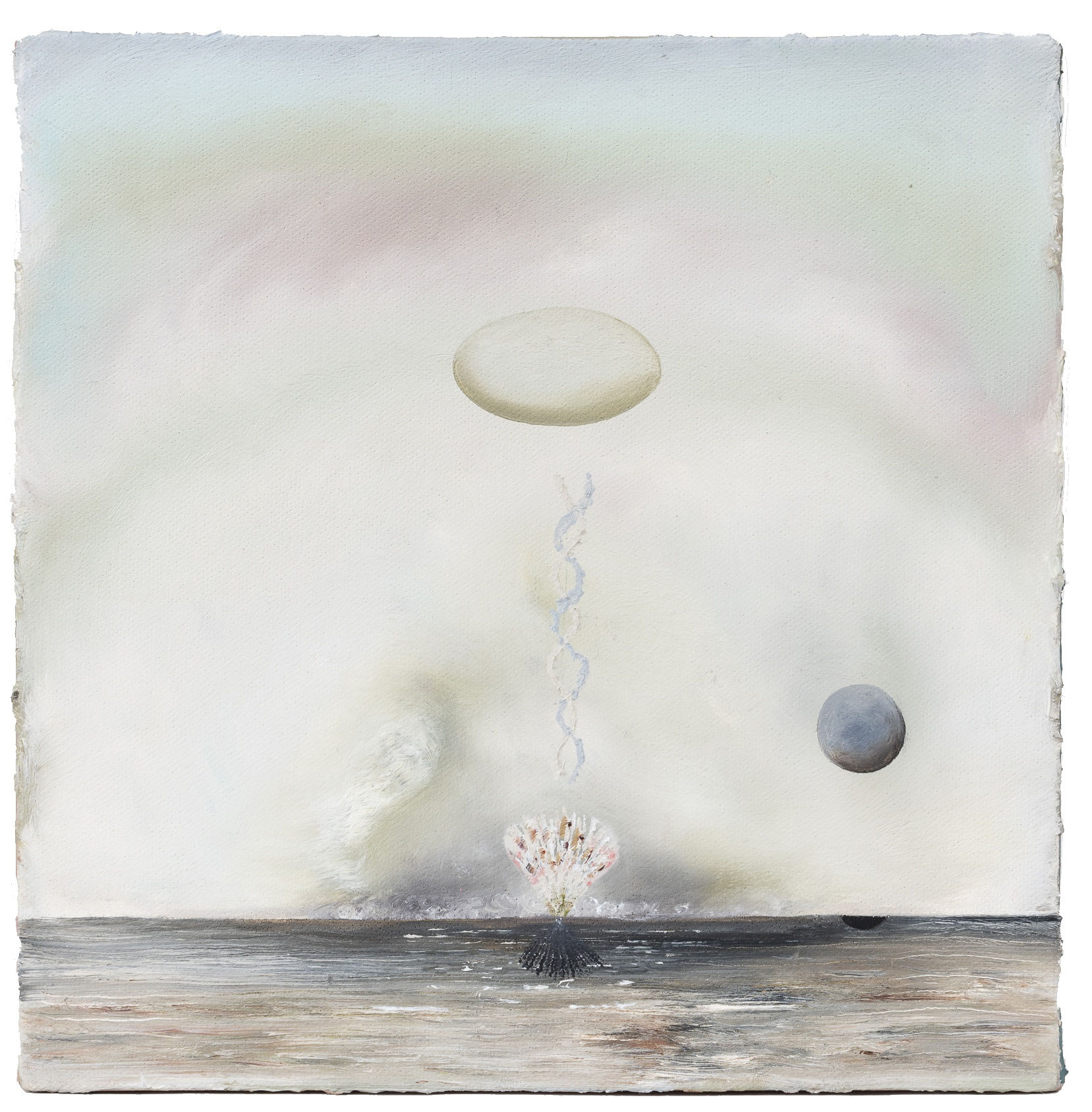 Rebecca Sharp Coherence, 2022 Oil on canvas 9 7/8 x 9 7/8 in 25 x 25 cm