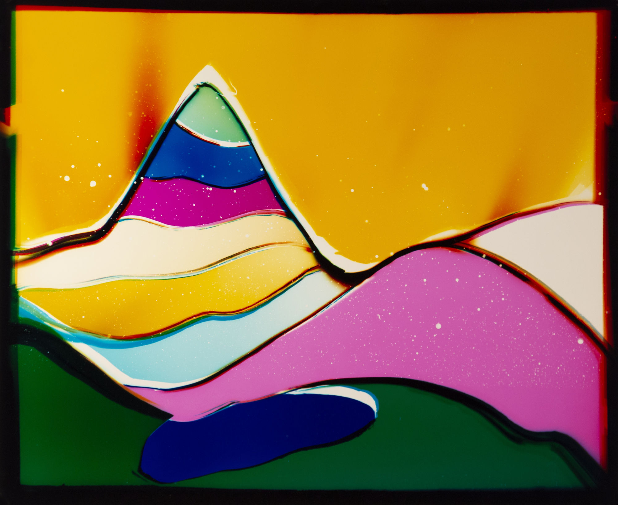 Liz Nielsen Liquid Mountain, 2019 Analog chromogenic photogram on Fujiflex 21 x 17 in 53.34 x 43.18 cm