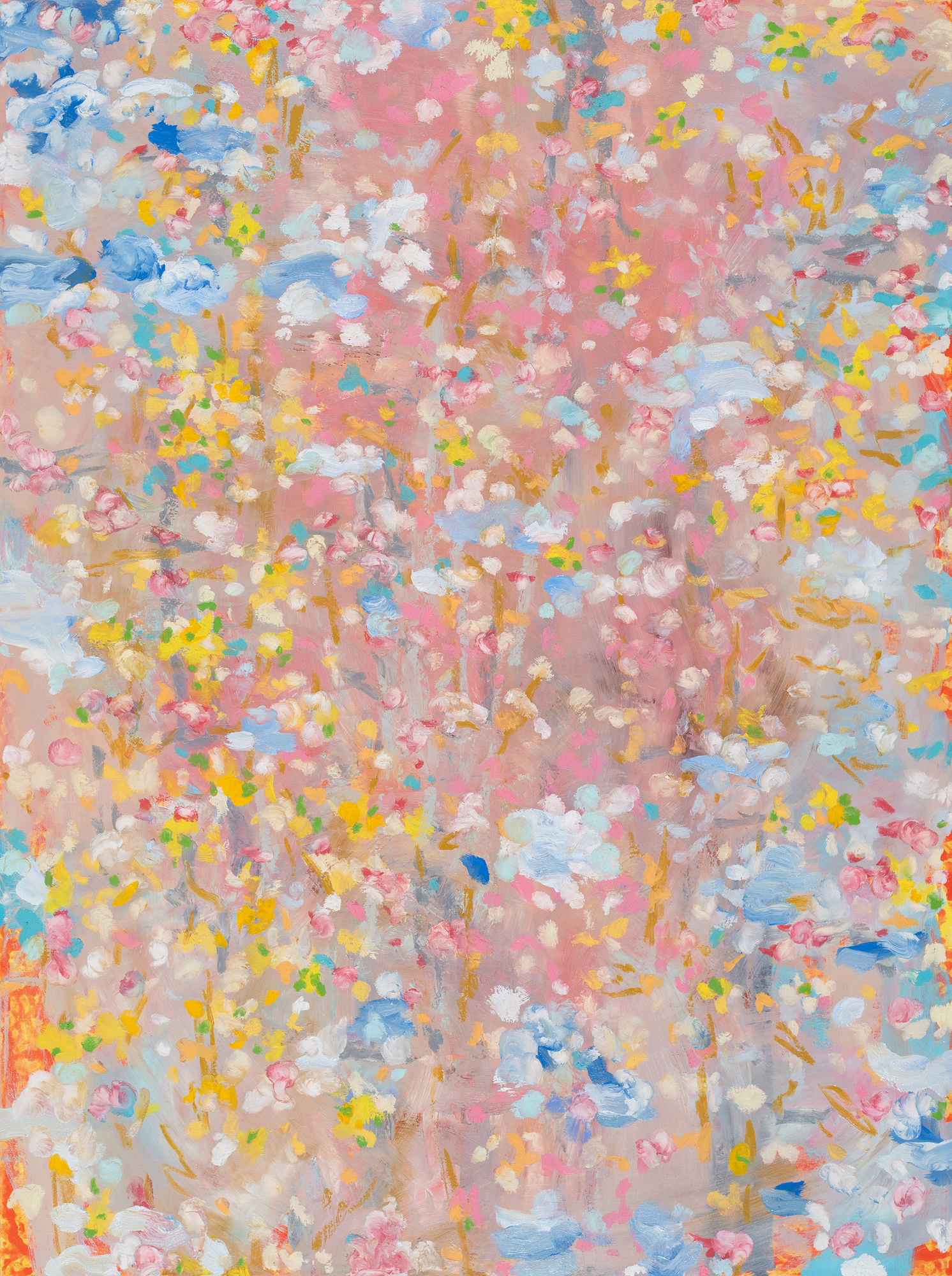 Michael De Feo Aegiris, 2023 Acrylic, oil, and oil stick on canvas 40 x 30 in 101.6 x 76.2 cm