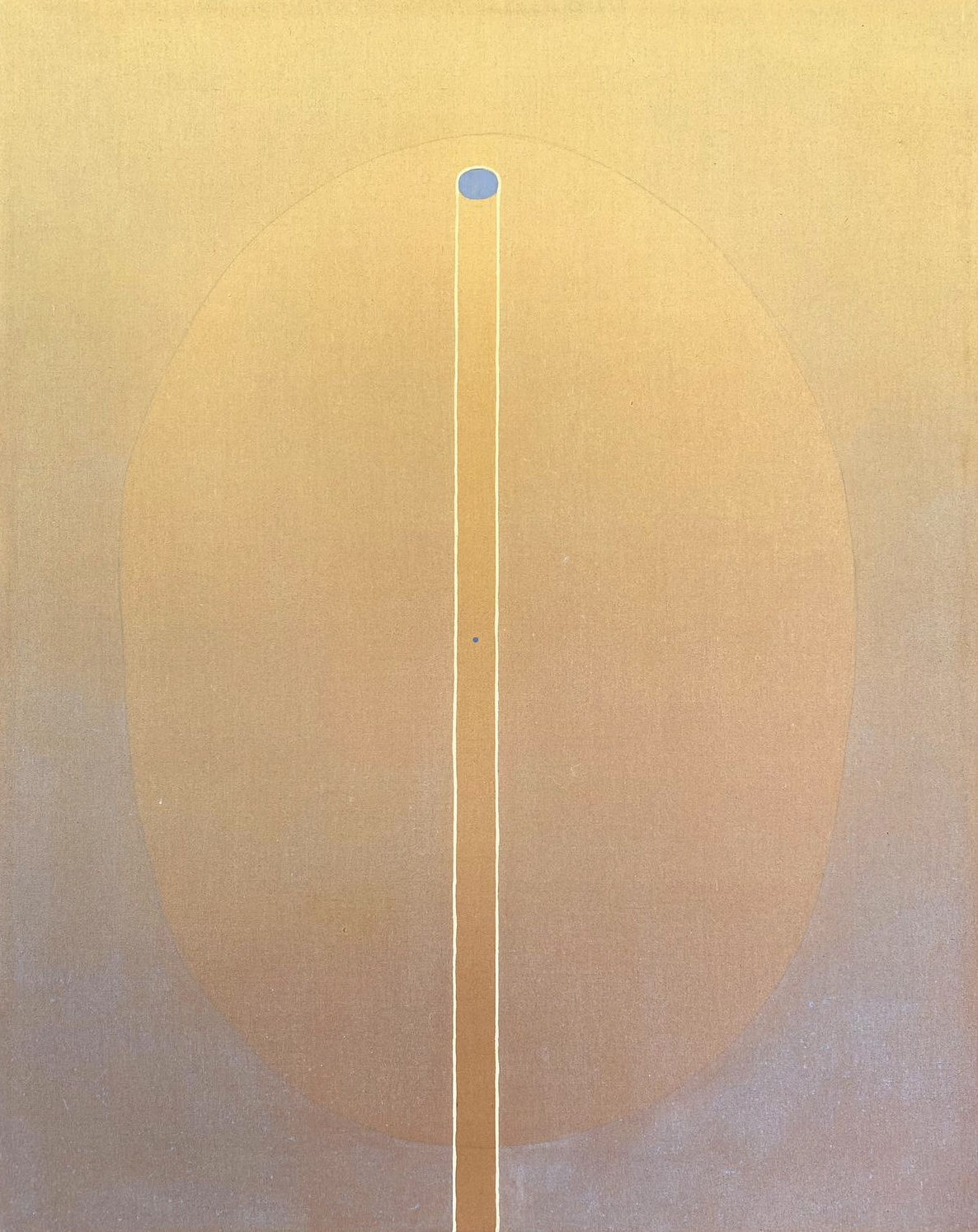 Rachel Garrard Source, 2022 Rock powder pigment on linen 44 x 34 in 111.8 x 86.4 cm