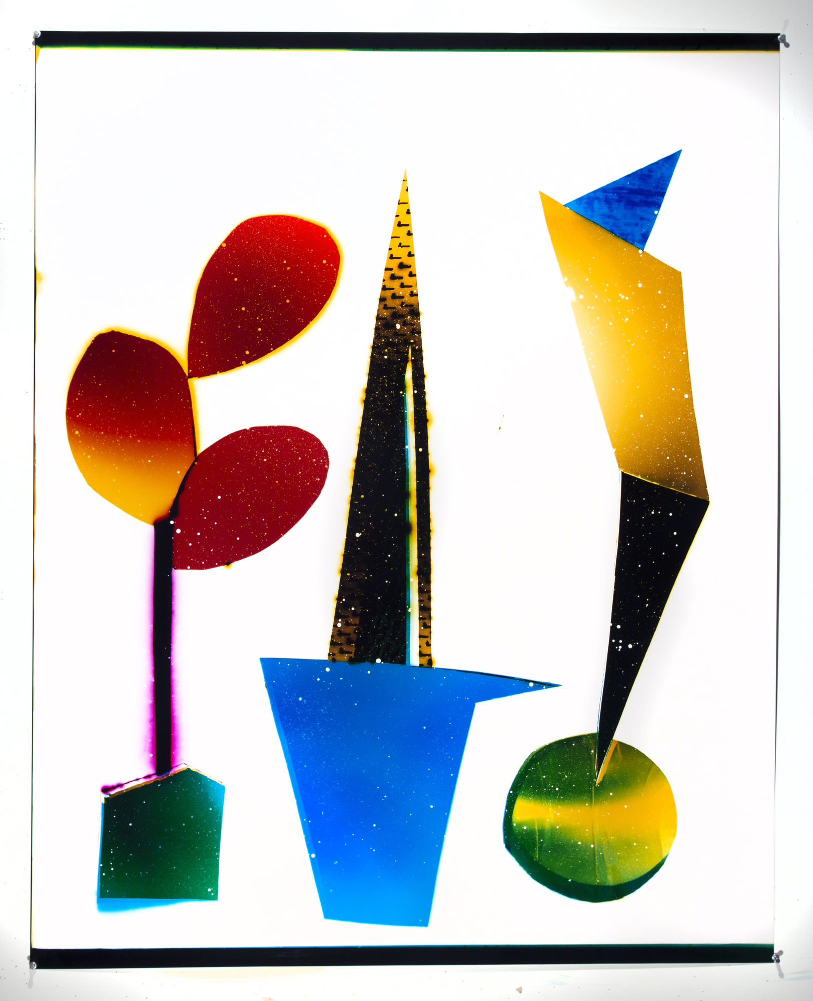 Liz Nielsen Good Vibrations, 2022 Analog chromogenic photogram on Fujiflex 49 x 40 in 124.46 x 101.6 cm