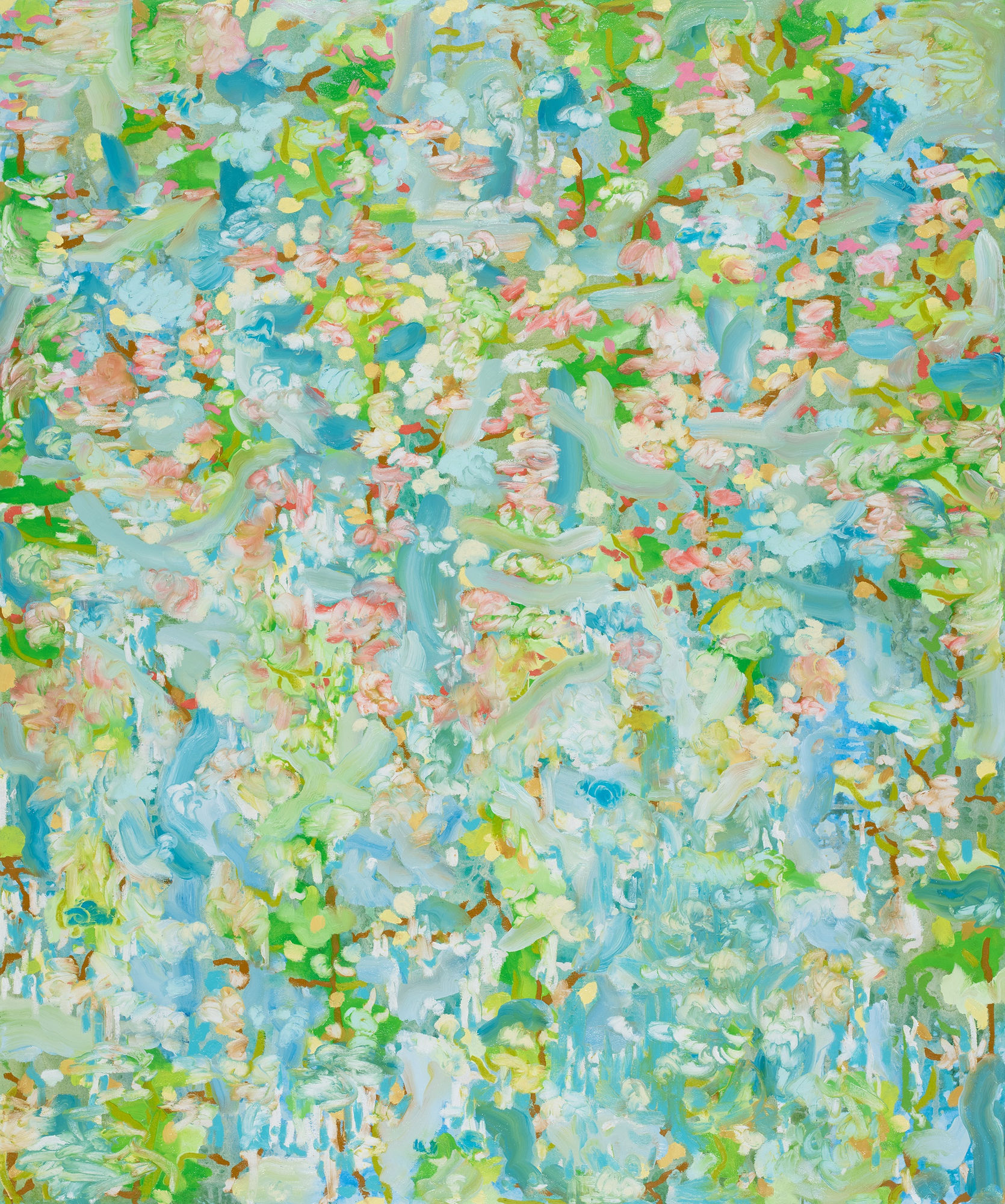 Michael De Feo Padina, 2023 Acrylic, oil, and oil stick on canvas 48 x 40 in 121.9 x 101.6 cm