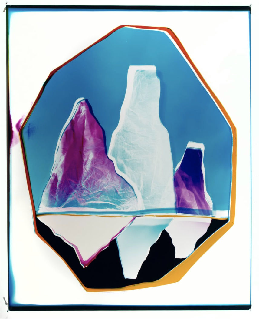 Liz Nielsen Family Portrait, 2024 Analog chromogenic photogram on Fujiflex 49 x 40 in