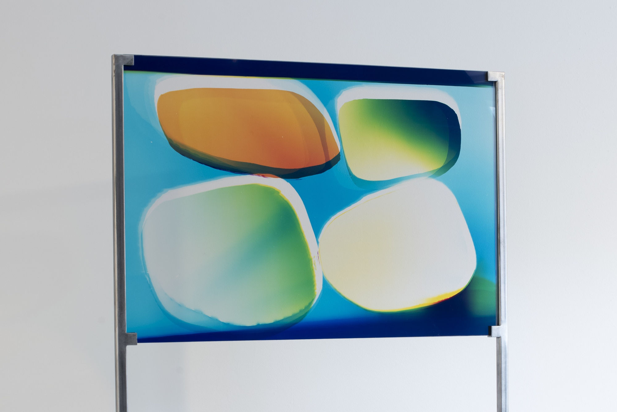 Liz Nielsen Friends, 2024 Analog chromogenic light painting on Fujiclear 20 x 30 in