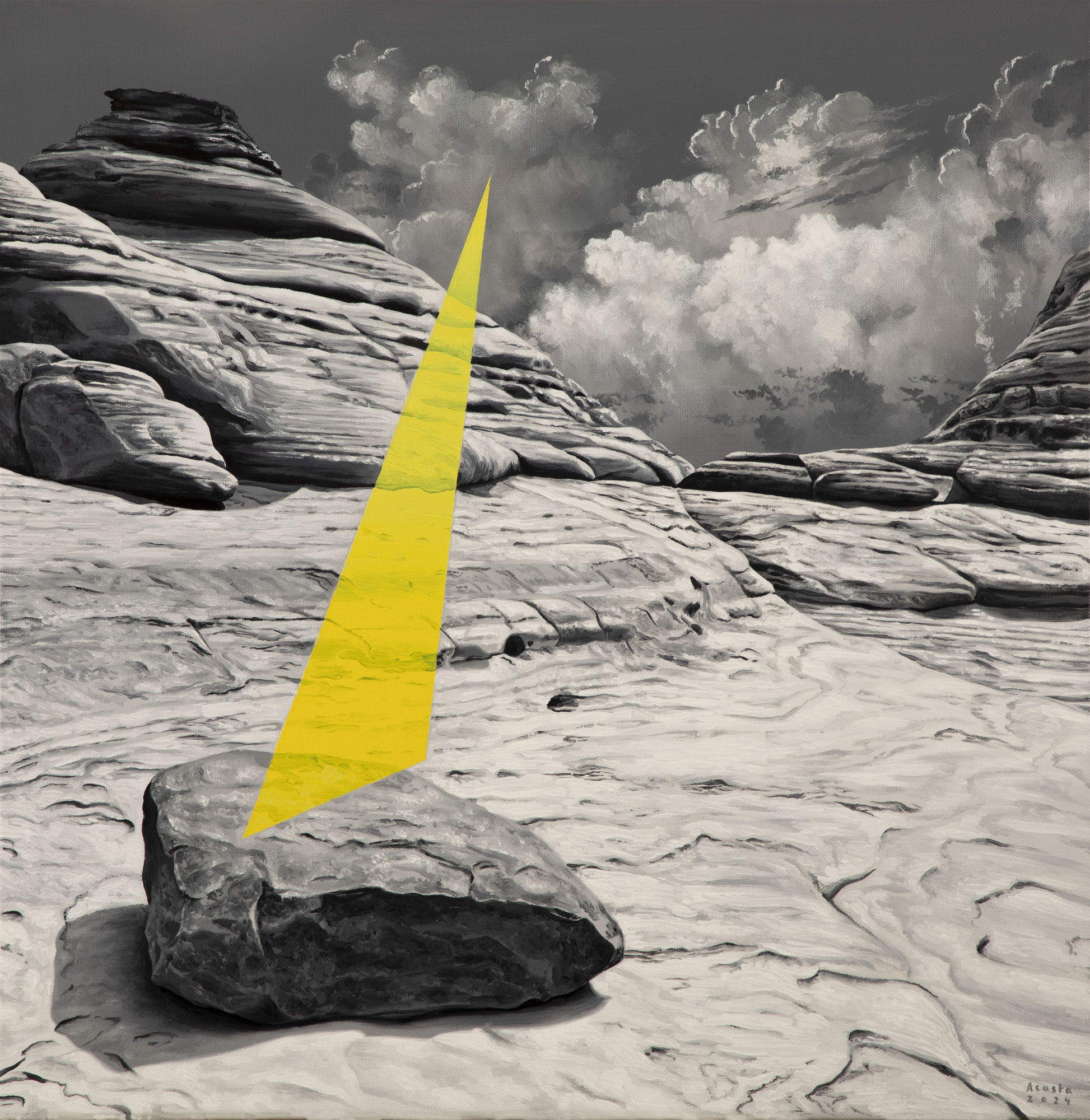 MARCOS ACOSTA Crystal, 2024 Oil on canvas 20 x 20 in