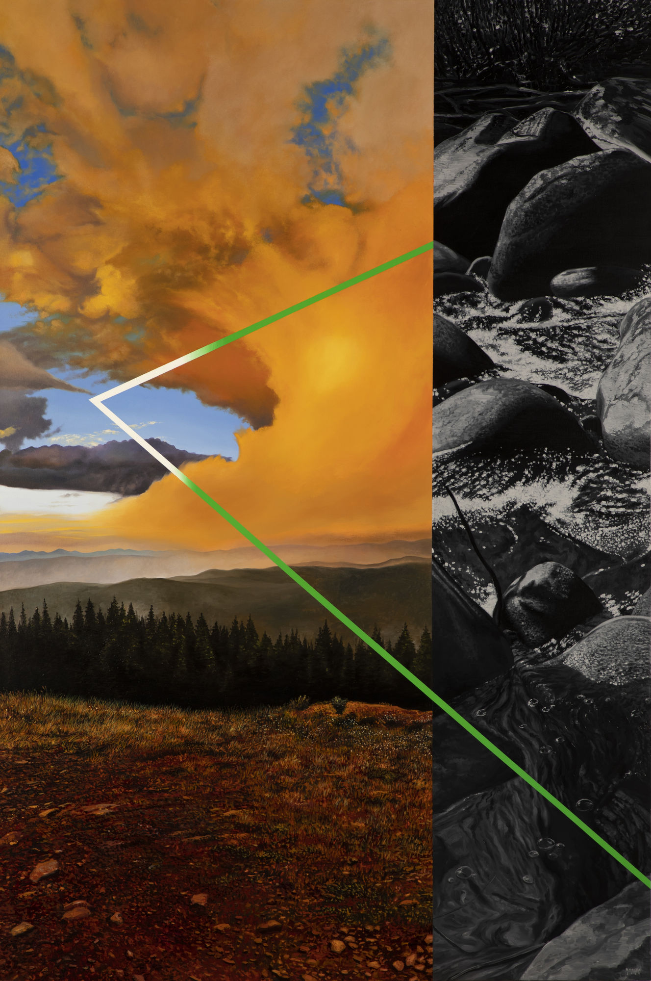 MARCOS ACOSTA Rejected Signal VI, 2024 Oil on canvas 72 x 48 in