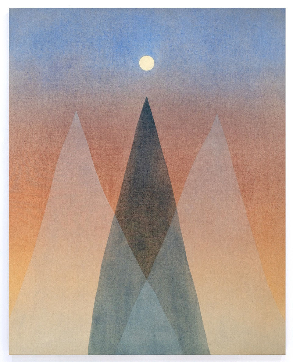 RACHEL GARRARD Fire II, 2024 Rock powder pigment on linen 70 x 56 in