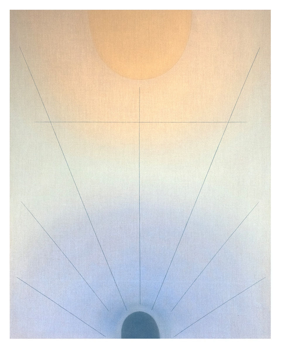 RACHEL GARRARD Rise, 2024 Rock powder pigment on linen 70 x 56 in