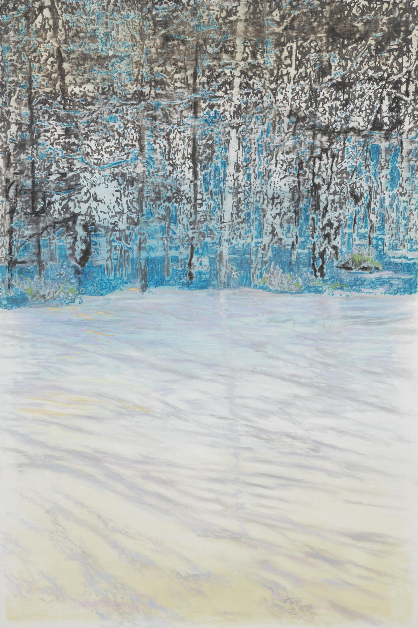 Ena Swansea Snow in Connecticut, 2019 Oil on canvas 72 x 48 in 182.9 x 121.9 cm