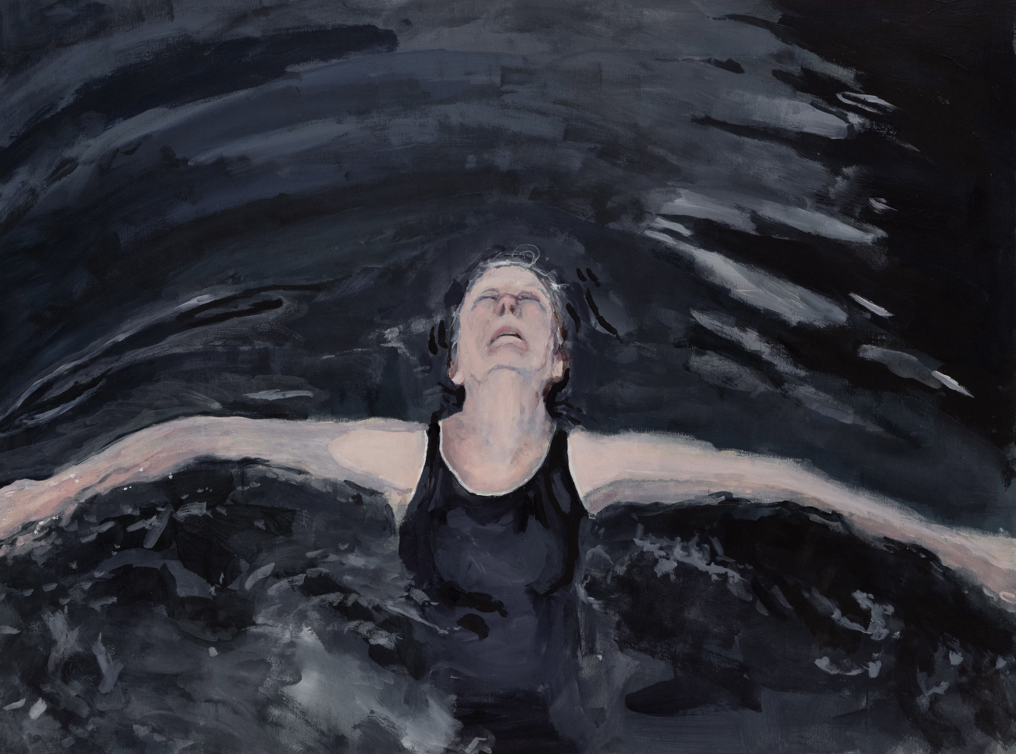 Nancy Friedland Let Go, 2024 Acrylic on wood panel 30 x 40 in 76.2 x 101.6 cm