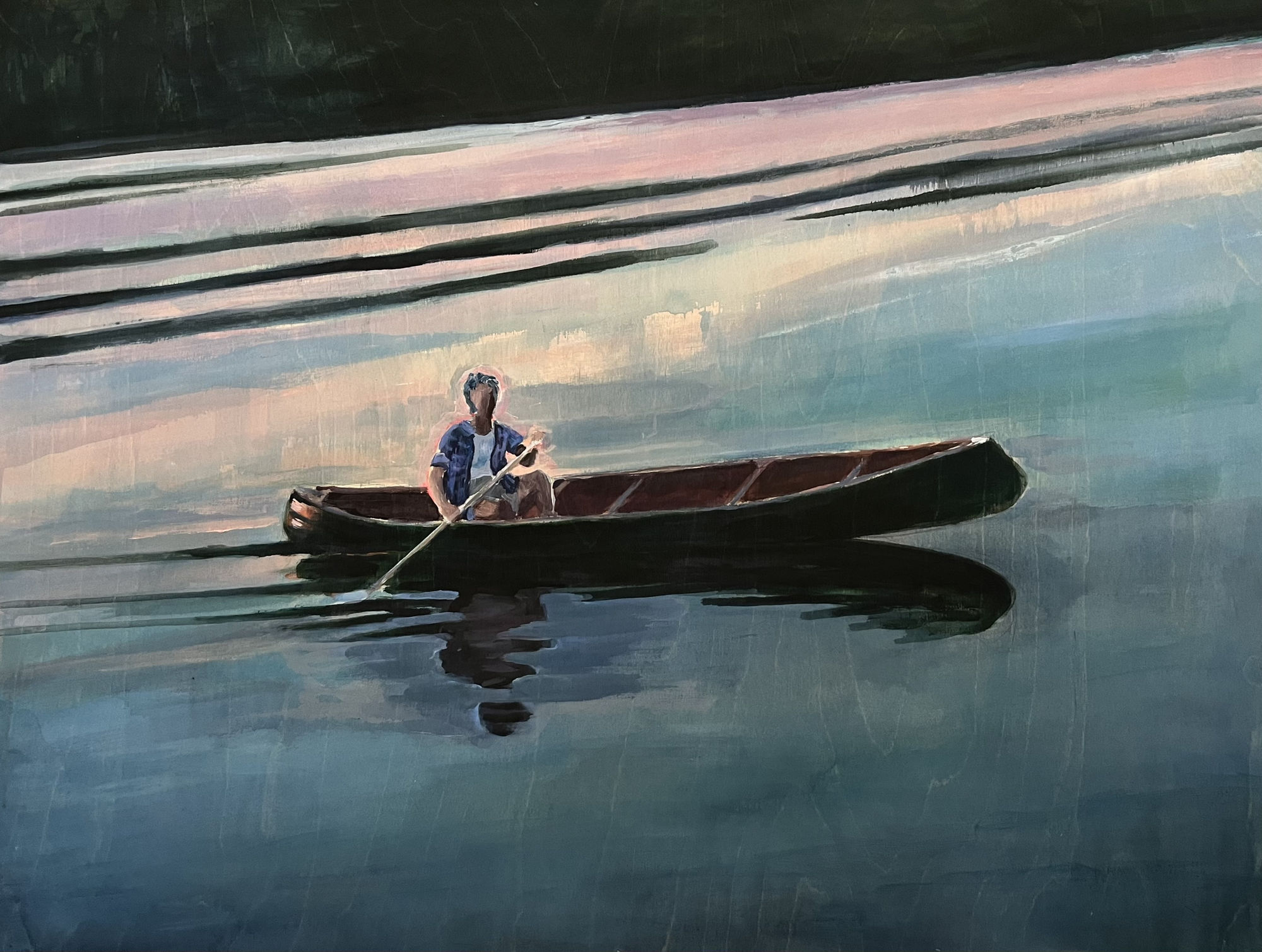 Nancy Friedland Oracle, 2022 Acrylic on wood panel 30 x 40 in 76.2 x 101.6 cm