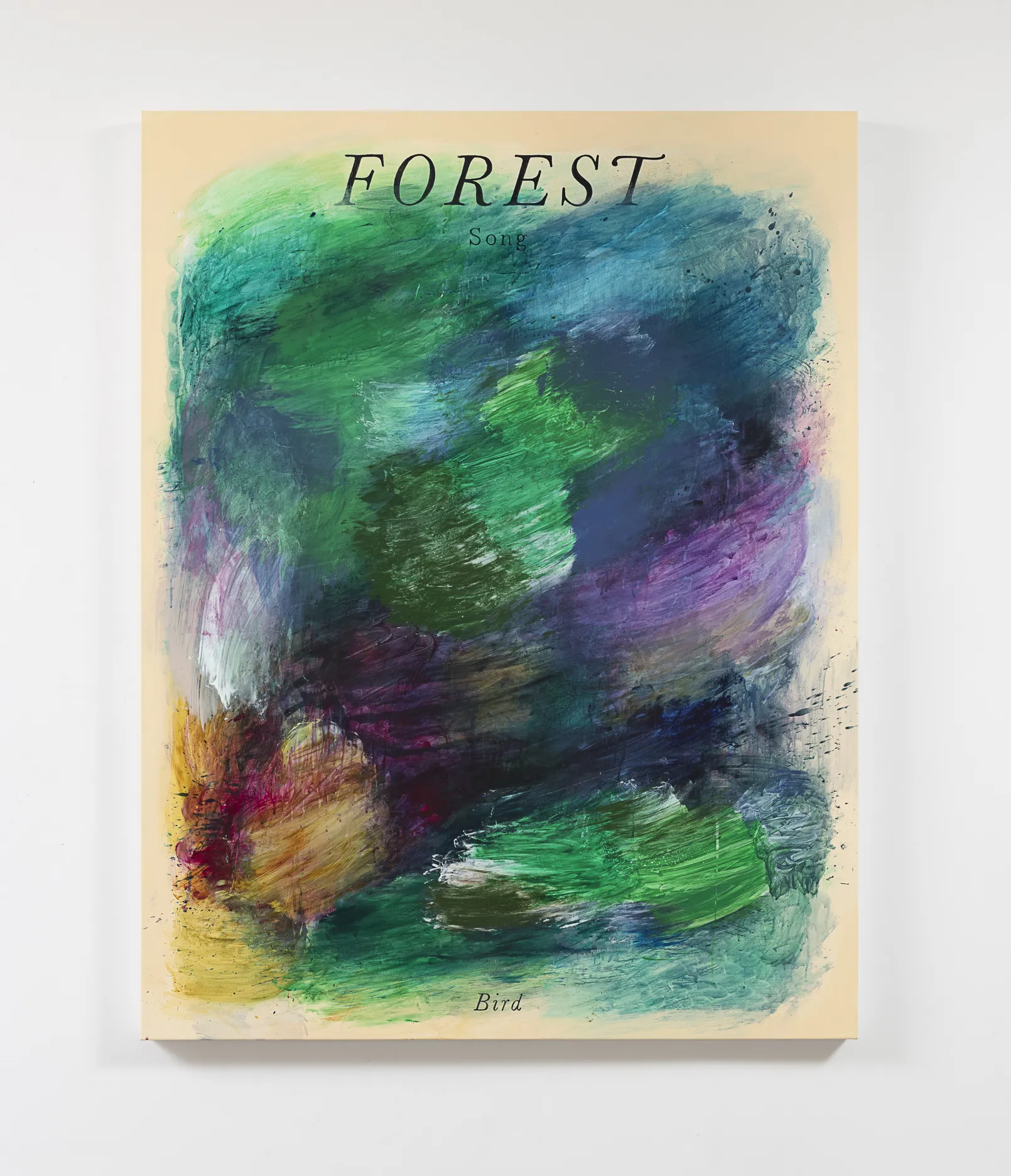 Andrew Kuo FOREST SONG, 2026 Oil on canvas 55 x 42 1/2 in 139.7 x 108 cm