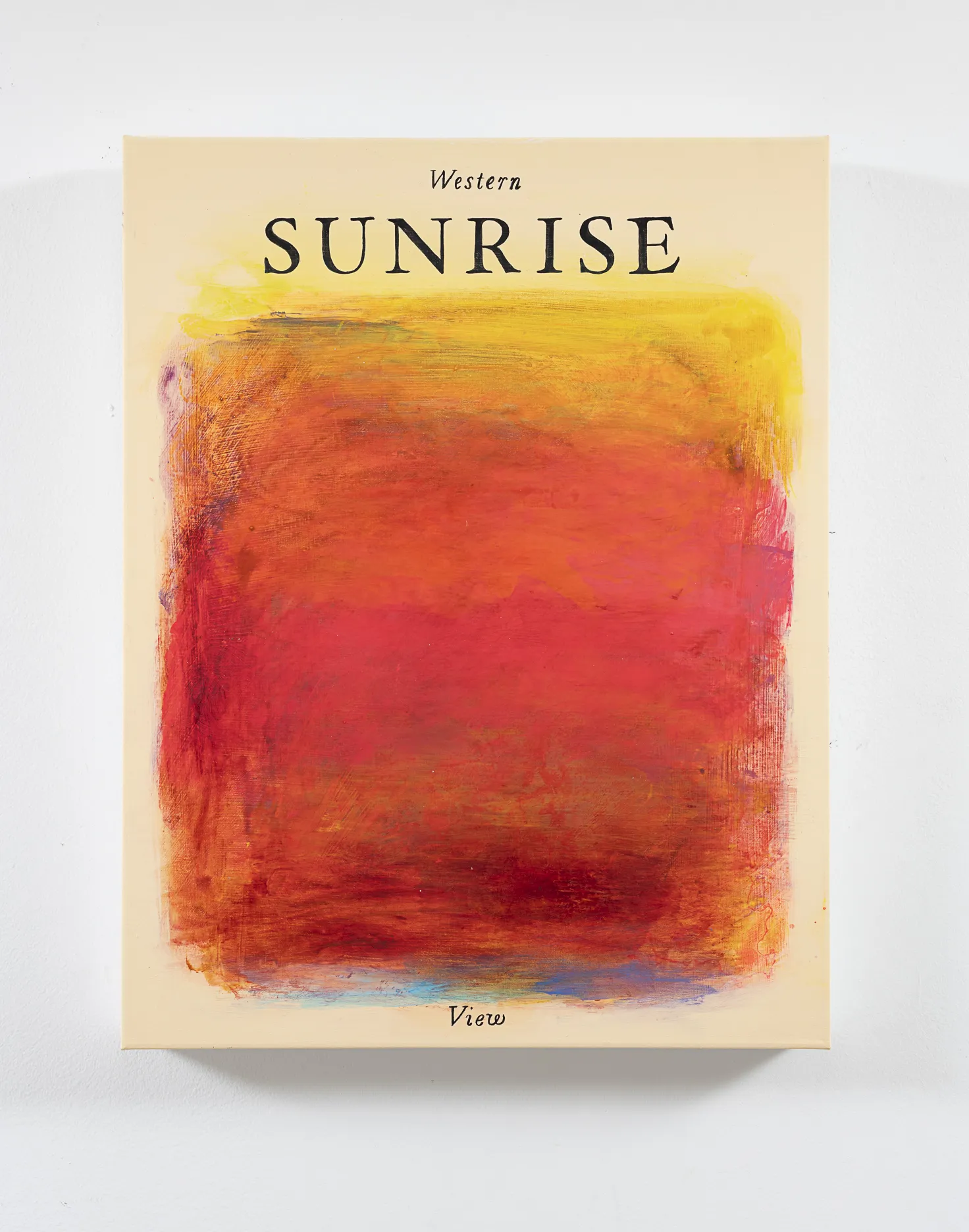 Andrew Kuo WESTERN SUNRISE, 2026 Oil on canvas 20 x 15 1/2 in 50.8 x 39.4 cm