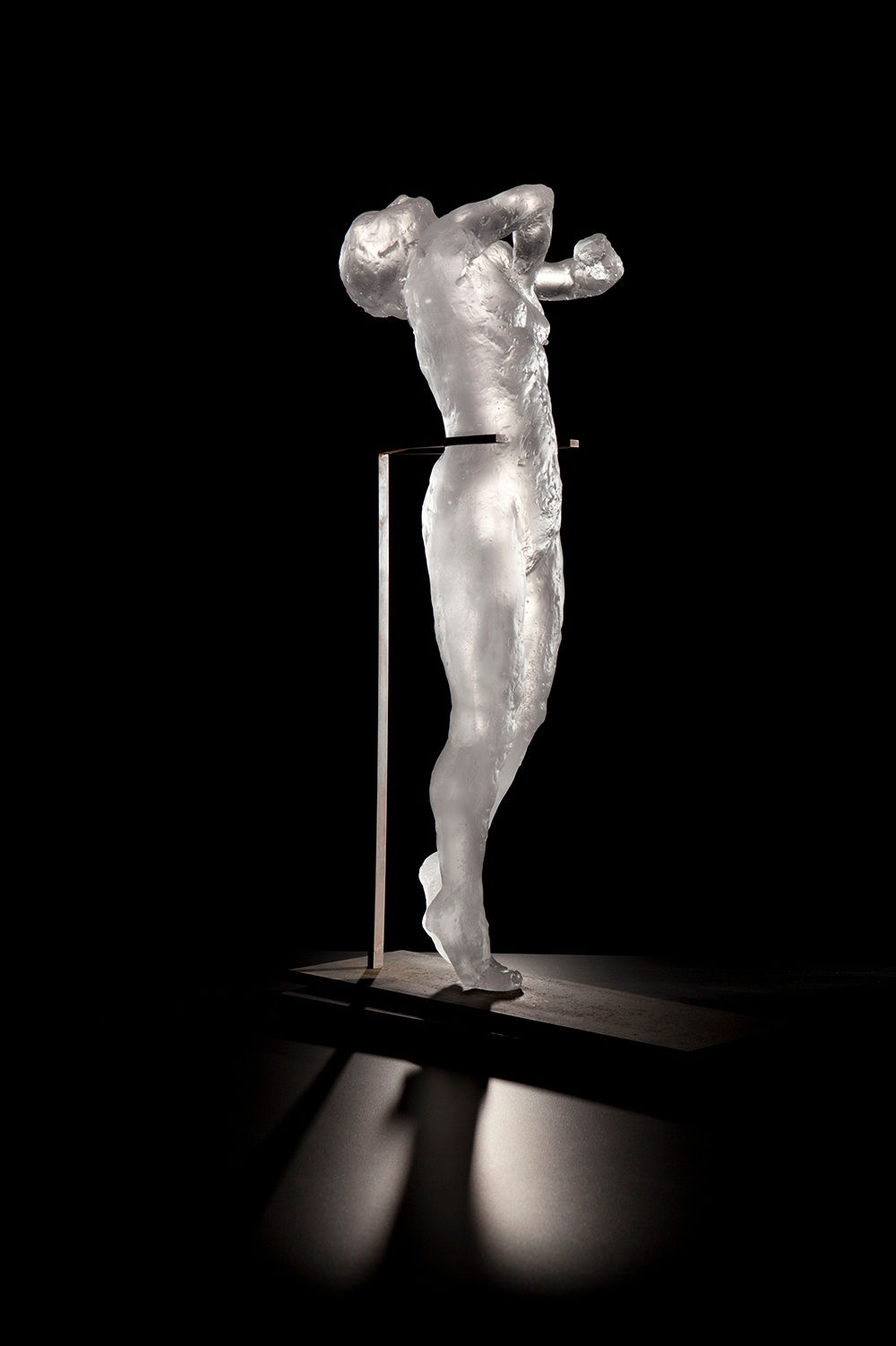 Eric Fischl Untitled (Arching Woman), 2011 Glass 24 1/2 x 9 x 11 in, 62.2 x 22.9 x 27.9 cm Edition of 10 Arabic Numerals plus 2 AP