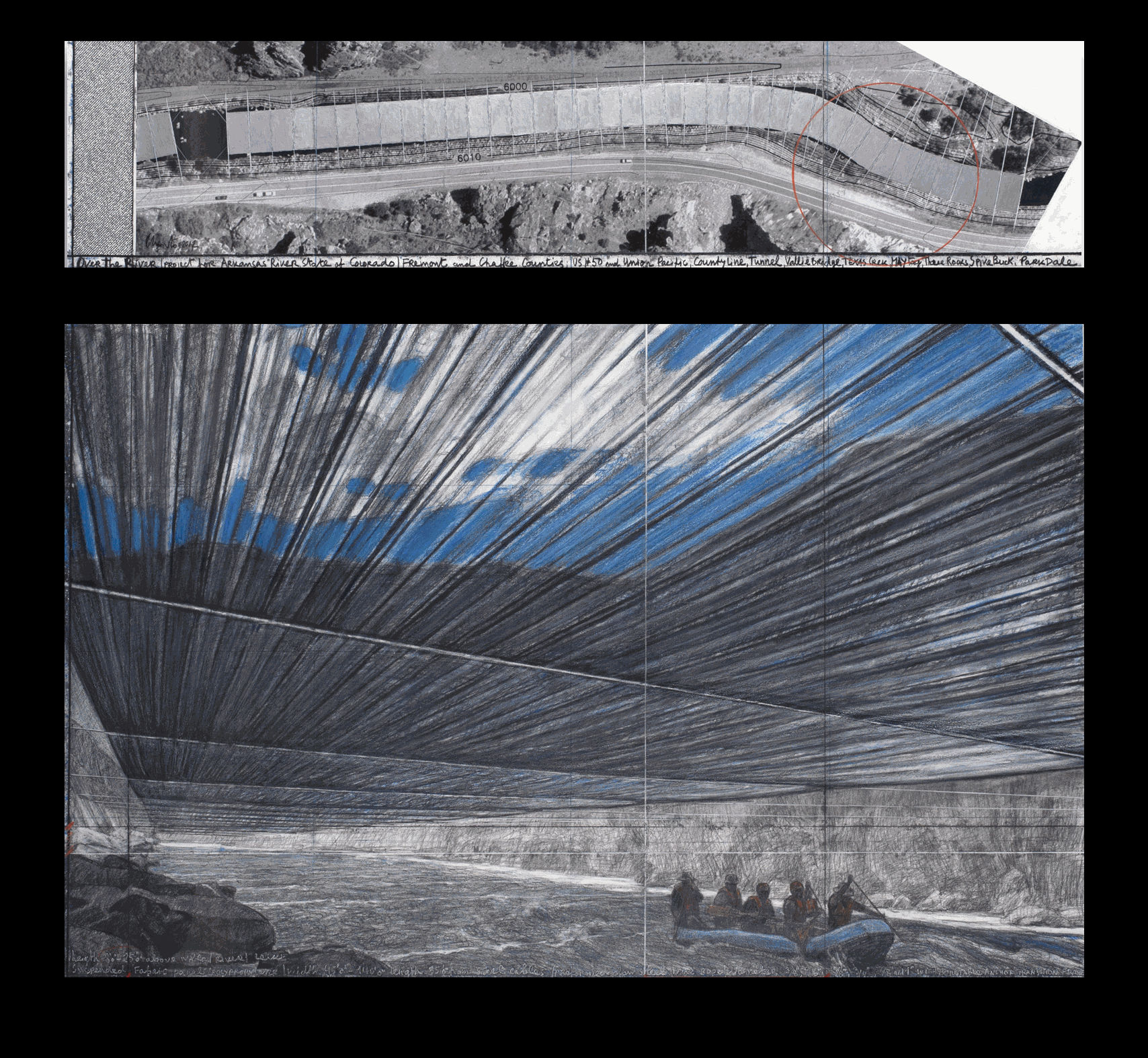 Christo Over The River (Project For Arkansas River, State of Colorado), 2012