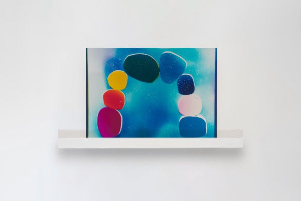 Liz Nielsen Rainbow Arch, 2024 Analog Chromogenic light painting on Fujiclear 30 x 40 in 76.2 x 101.6 cm