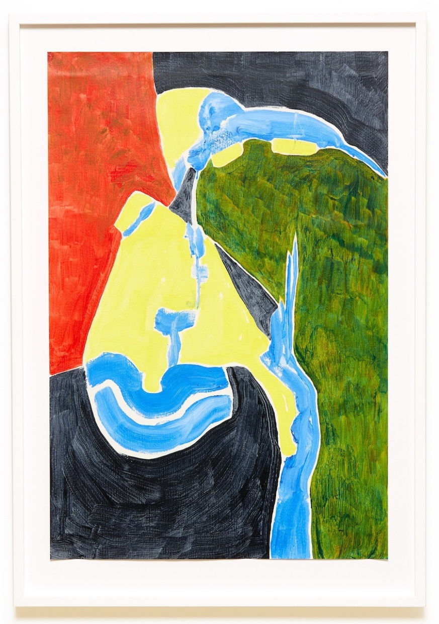 Titill ókunnur, Title unknown, 1998 akríl á pappír / acrylic on paper 76 x 50 cm ETH0004